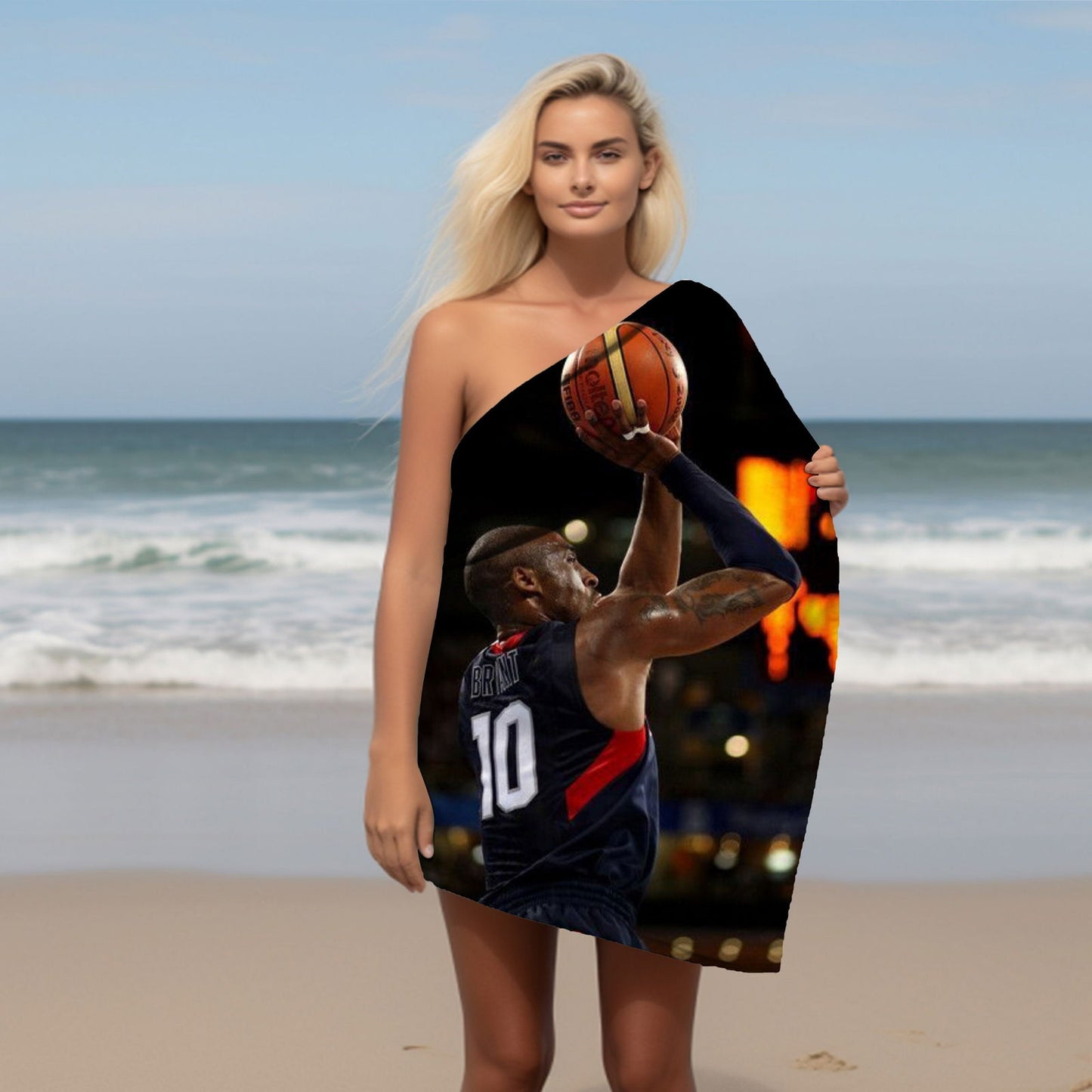 Kobe Beach Towel, Absorbent Beach Towel, Legendary Kobe Gift - Techy Treasures -