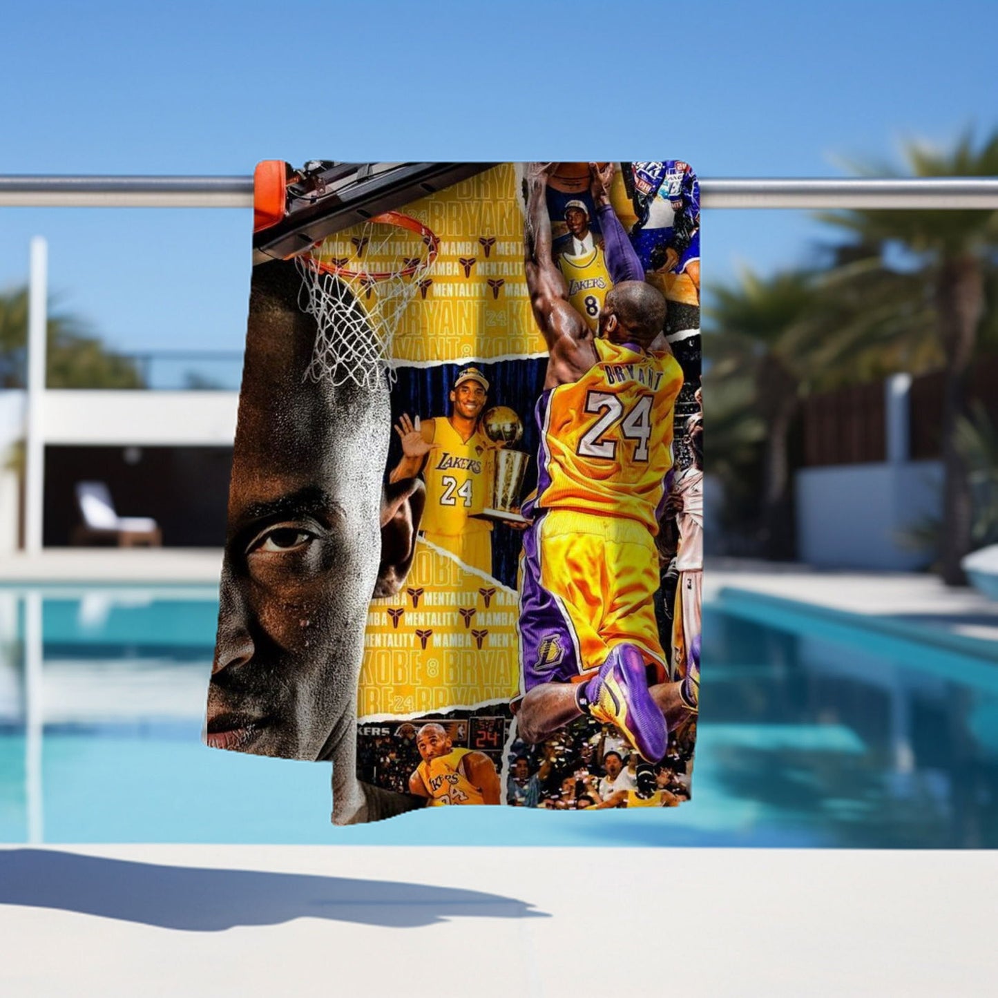 Kobe Beach Towel, Absorbent Beach Towel, Legendary Kobe Gift - Techy Treasures -
