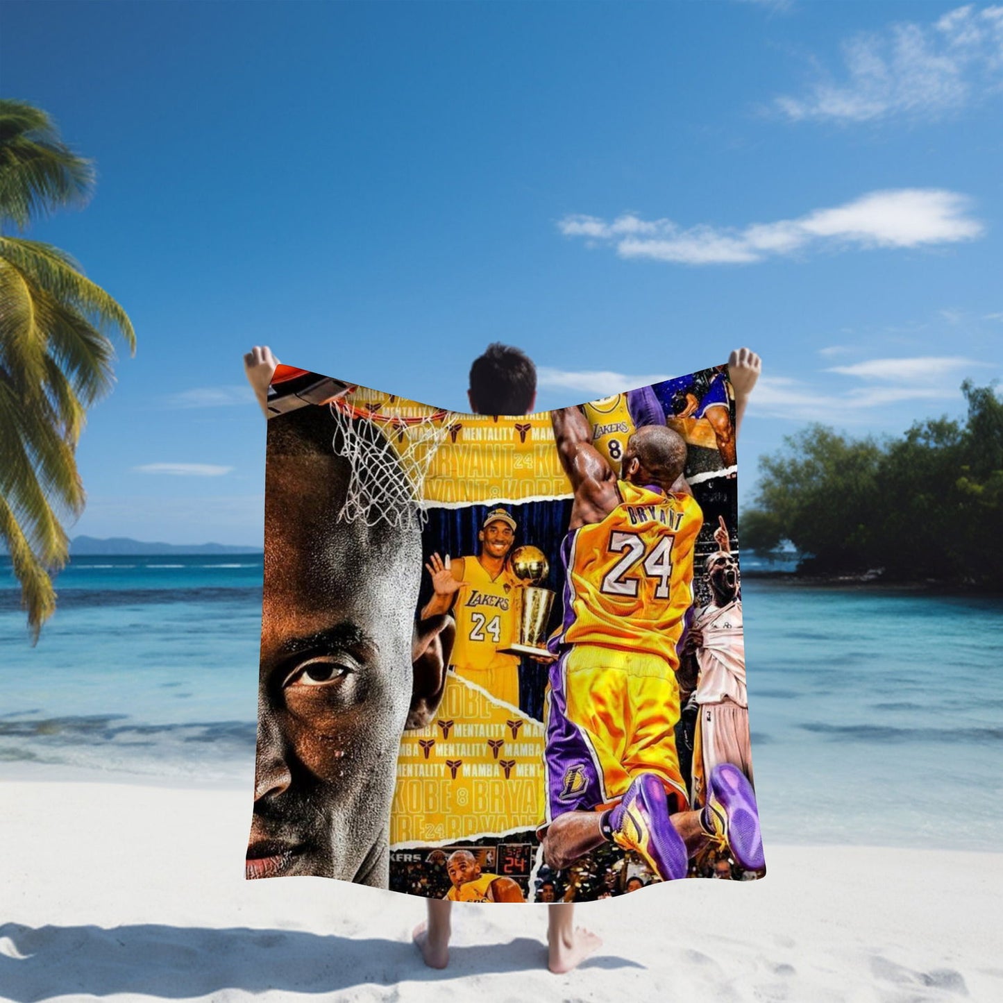 Kobe Beach Towel, Absorbent Beach Towel, Legendary Kobe Gift - Techy Treasures -