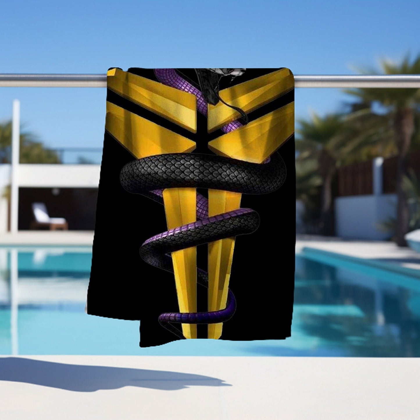 Kobe Beach Towel, Absorbent Beach Towel, Legendary Kobe Gift - Techy Treasures -