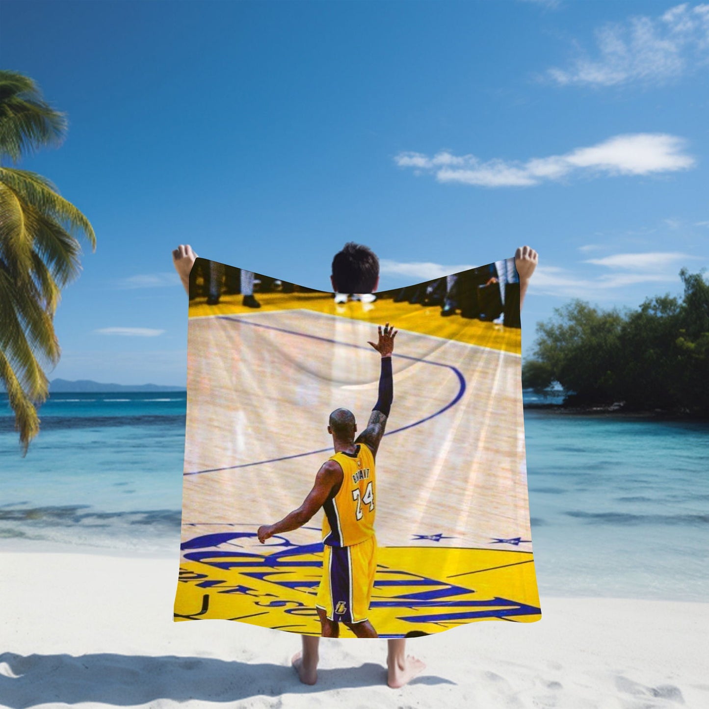 Kobe Beach Towel, Absorbent Beach Towel, Legendary Kobe Gift - Techy Treasures -