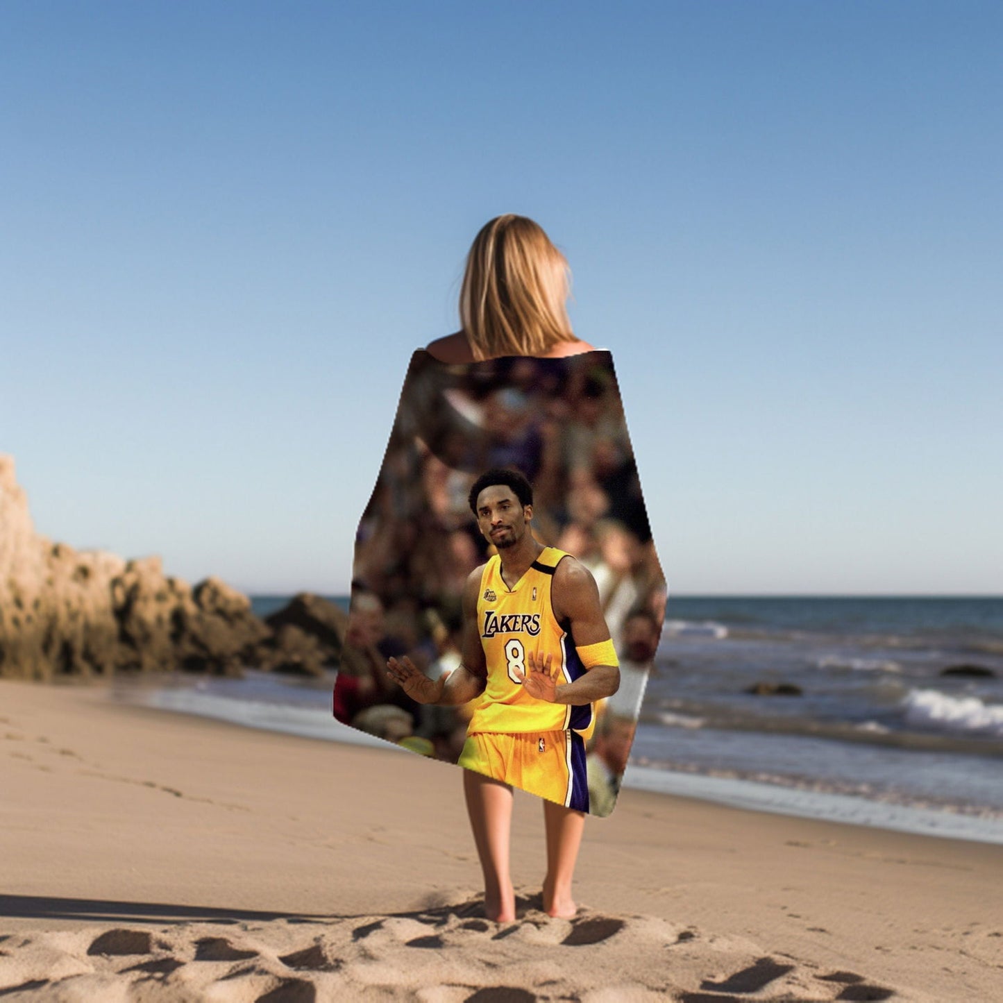 Kobe Beach Towel, Absorbent Beach Towel, Legendary Kobe Gift - Techy Treasures -