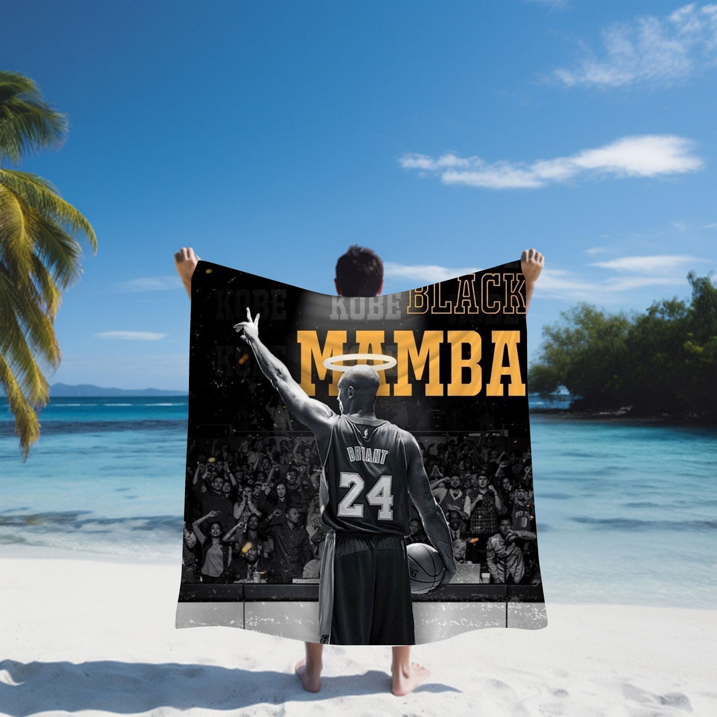 Kobe Beach Towel, Absorbent Beach Towel, Legendary Kobe Gift - Techy Treasures -