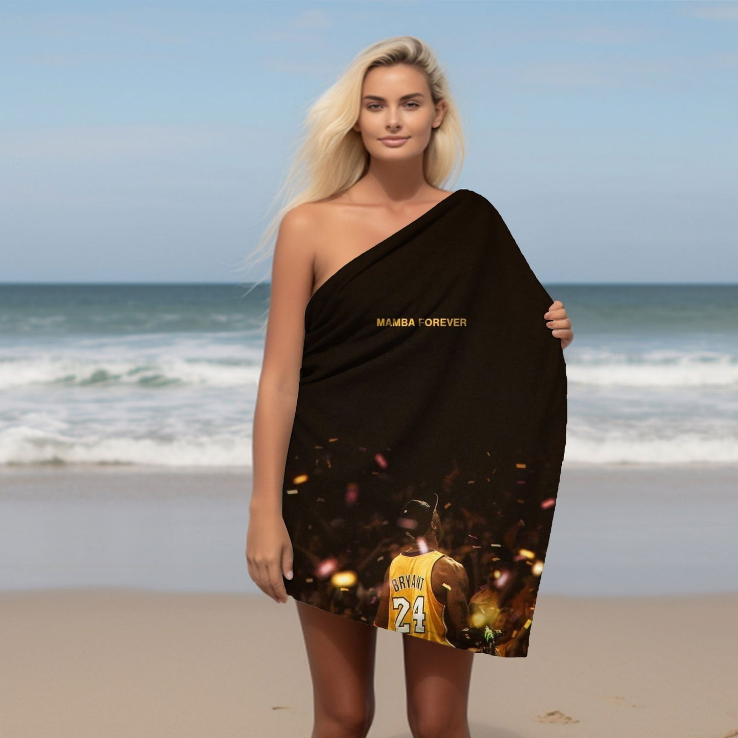 Kobe Beach Towel, Absorbent Beach Towel, Legendary Kobe Gift - Techy Treasures -