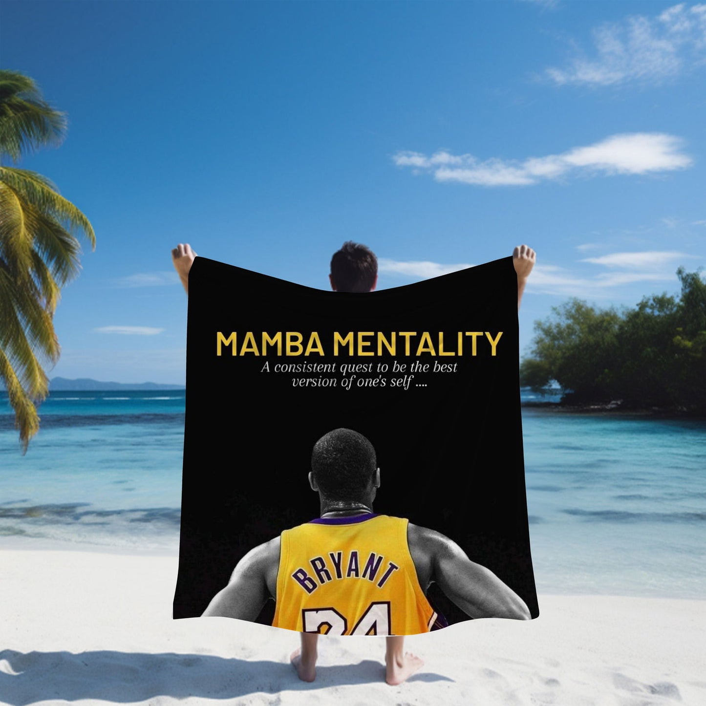 Kobe Beach Towel, Absorbent Beach Towel, Legendary Kobe Gift - Techy Treasures -