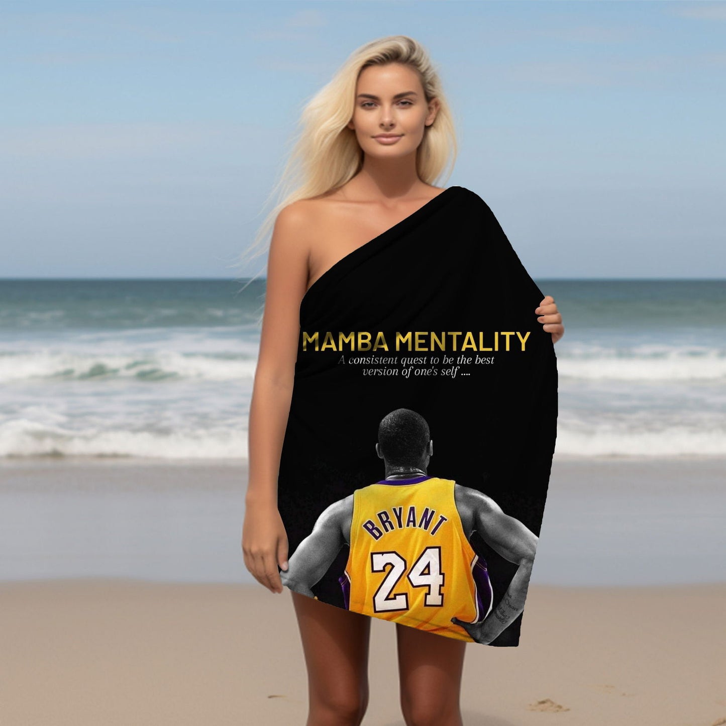Kobe Beach Towel, Absorbent Beach Towel, Legendary Kobe Gift - Techy Treasures -