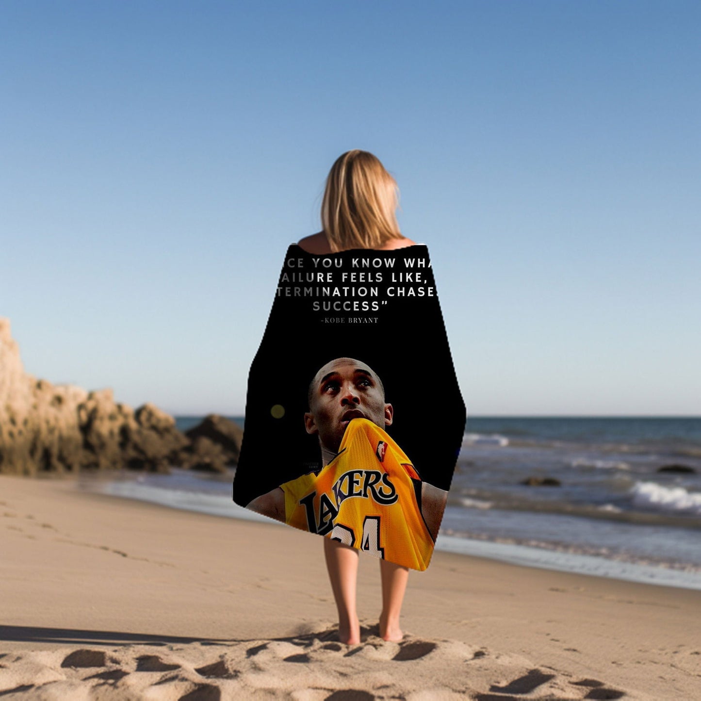 Kobe Beach Towel, Absorbent Beach Towel, Legendary Kobe Gift - Techy Treasures -