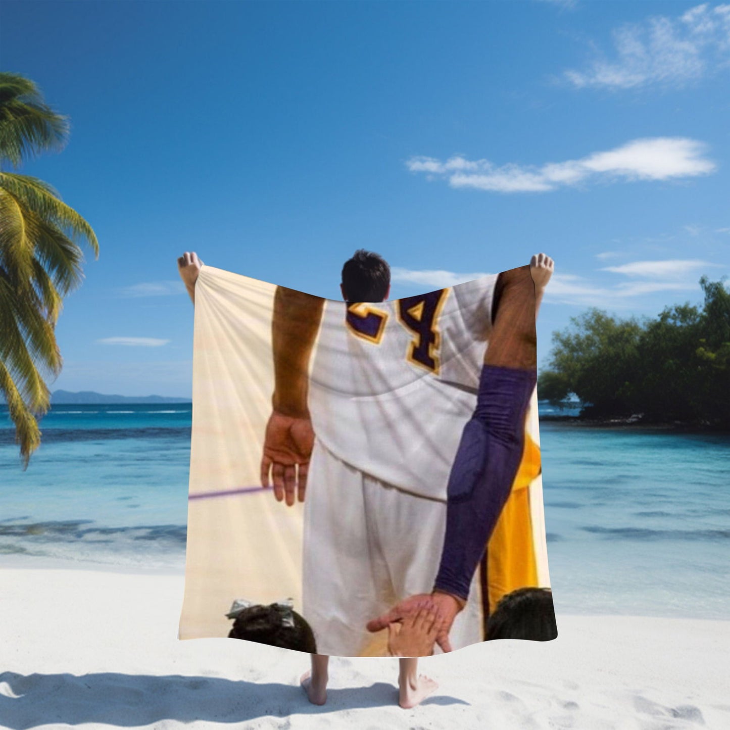 Kobe Beach Towel, Absorbent Beach Towel, Legendary Kobe Gift - Techy Treasures -