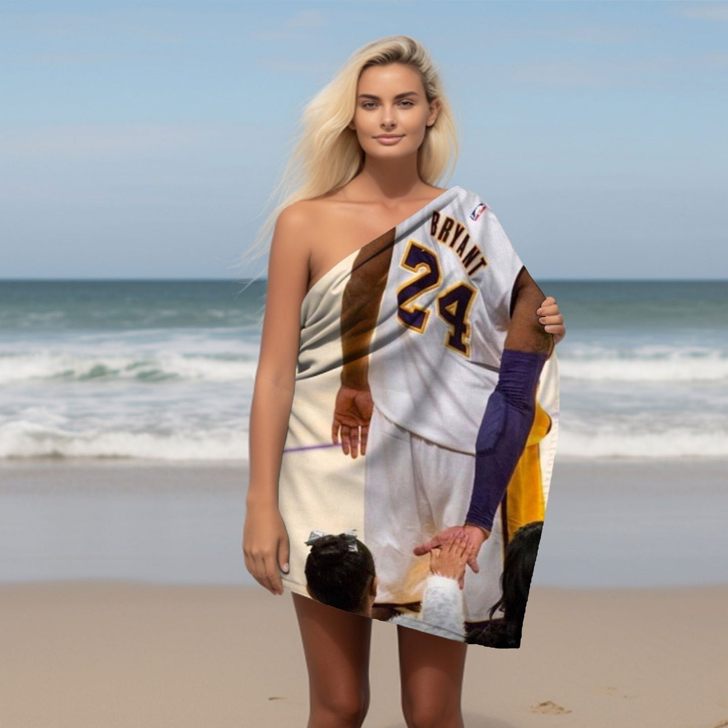 Kobe Beach Towel, Absorbent Beach Towel, Legendary Kobe Gift - Techy Treasures -
