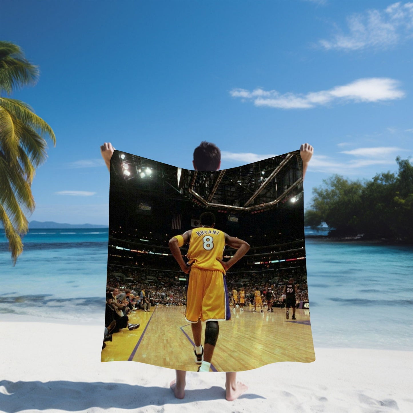 Kobe Beach Towel, Absorbent Beach Towel, Legendary Kobe Gift - Techy Treasures -