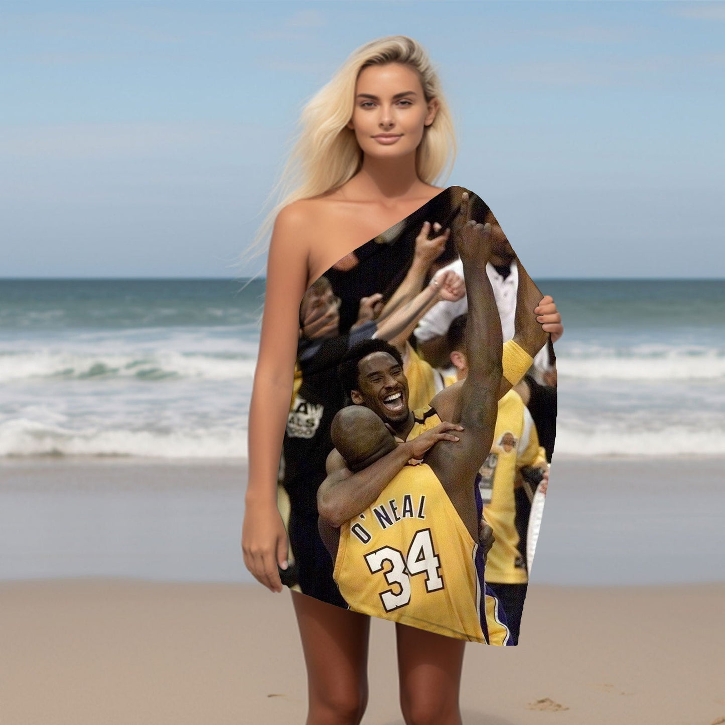 Kobe Beach Towel, Absorbent Beach Towel, Legendary Kobe Gift - Techy Treasures -
