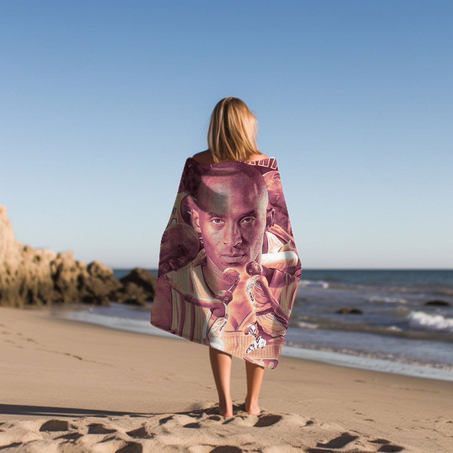 Kobe Beach Towel, Absorbent Beach Towel, Legendary Kobe Gift - Techy Treasures -