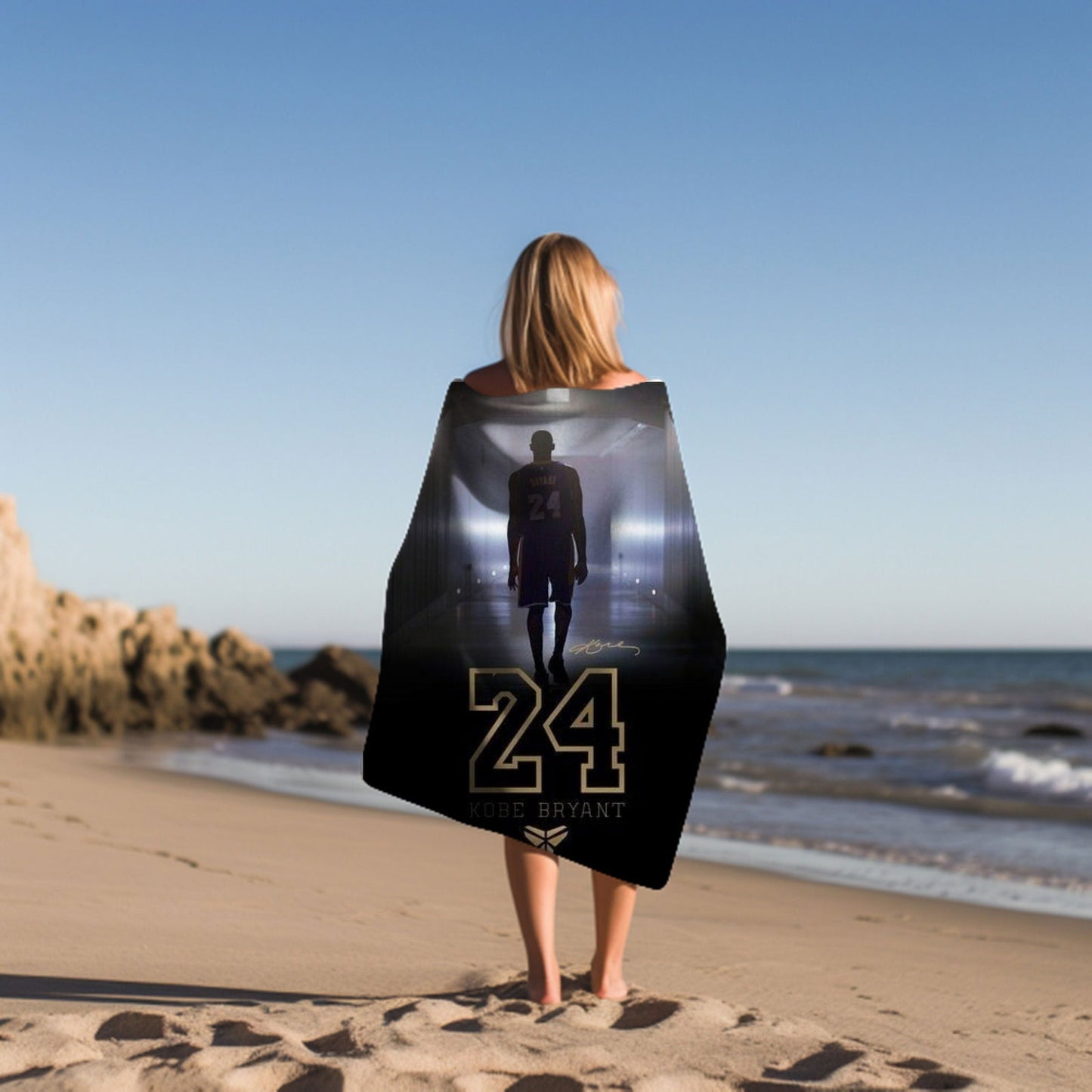 Kobe Beach Towel, Absorbent Beach Towel, Legendary Kobe Gift - Techy Treasures -