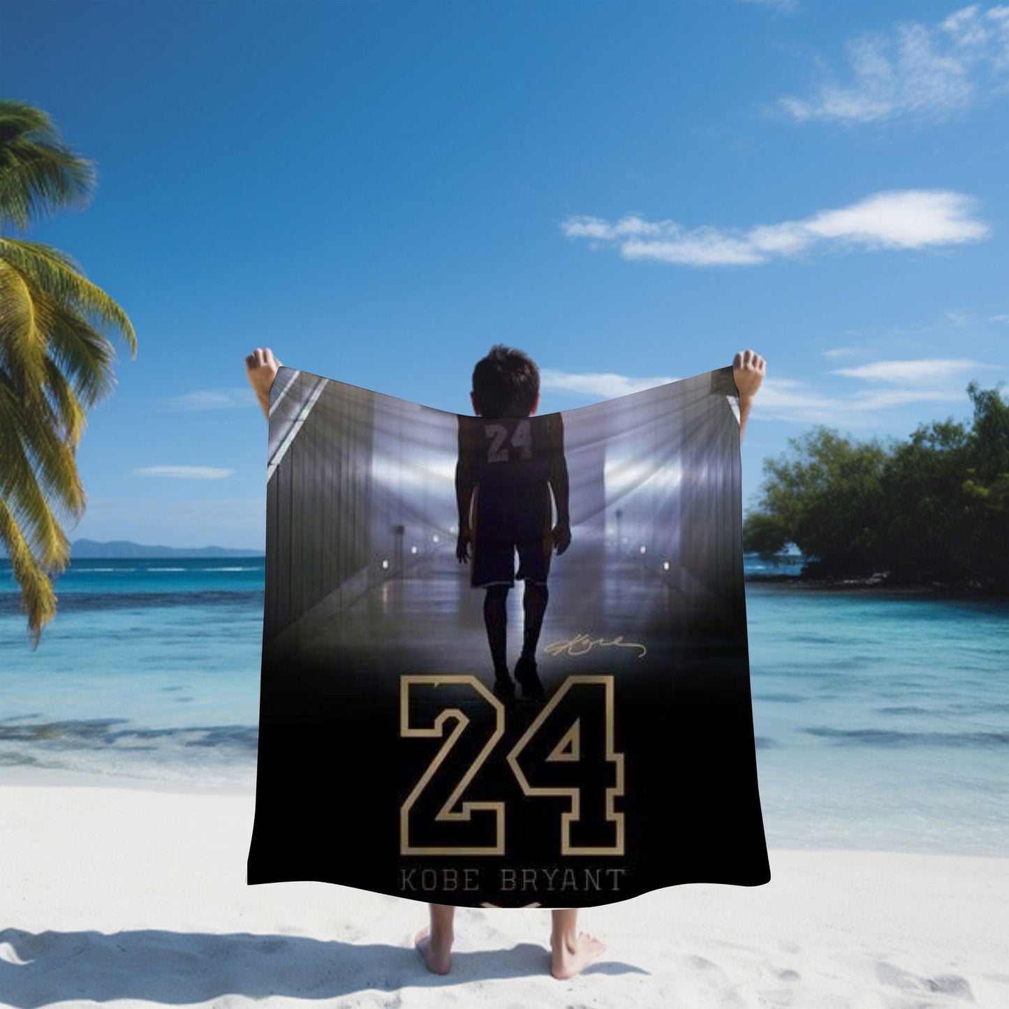 Kobe Beach Towel, Absorbent Beach Towel, Legendary Kobe Gift - Techy Treasures -