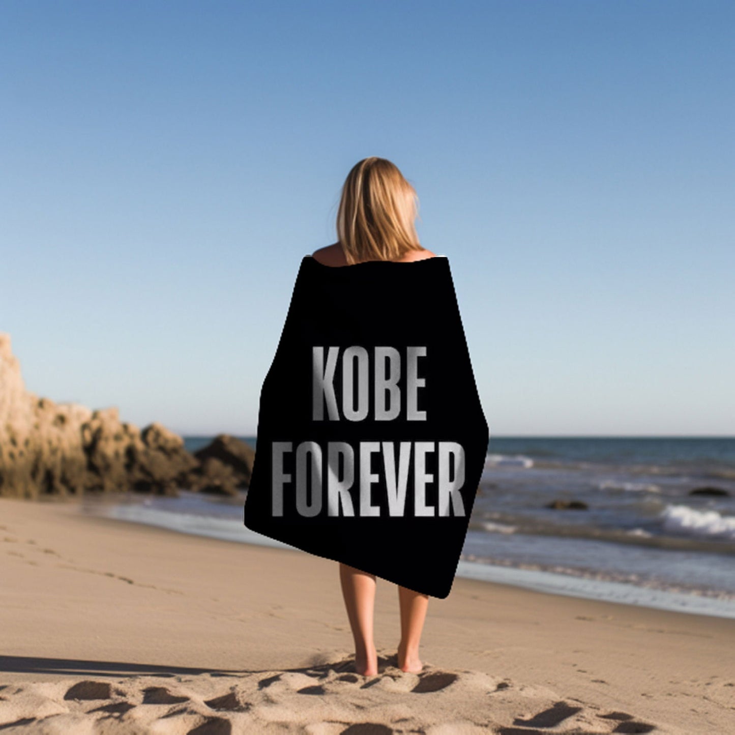 Kobe Beach Towel, Absorbent Beach Towel, Legendary Kobe Gift - Techy Treasures -