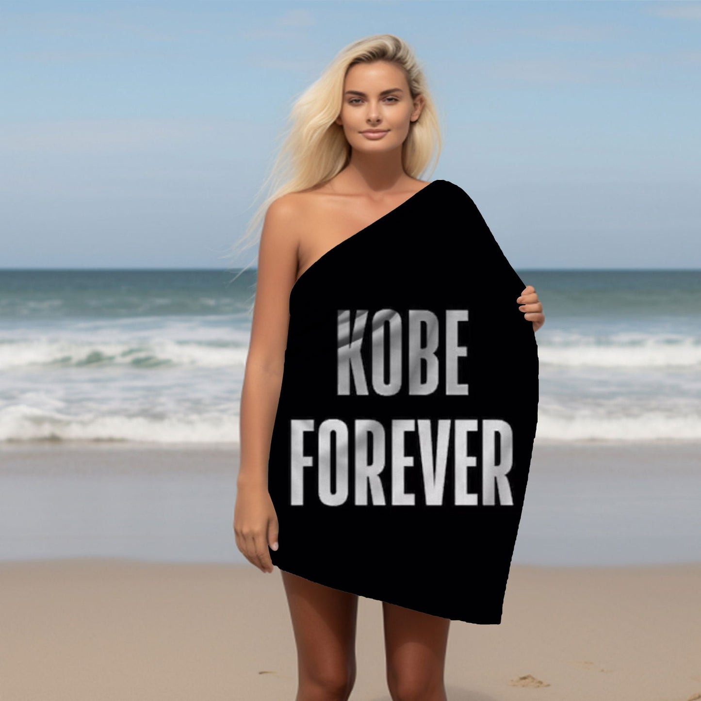 Kobe Beach Towel, Absorbent Beach Towel, Legendary Kobe Gift - Techy Treasures -