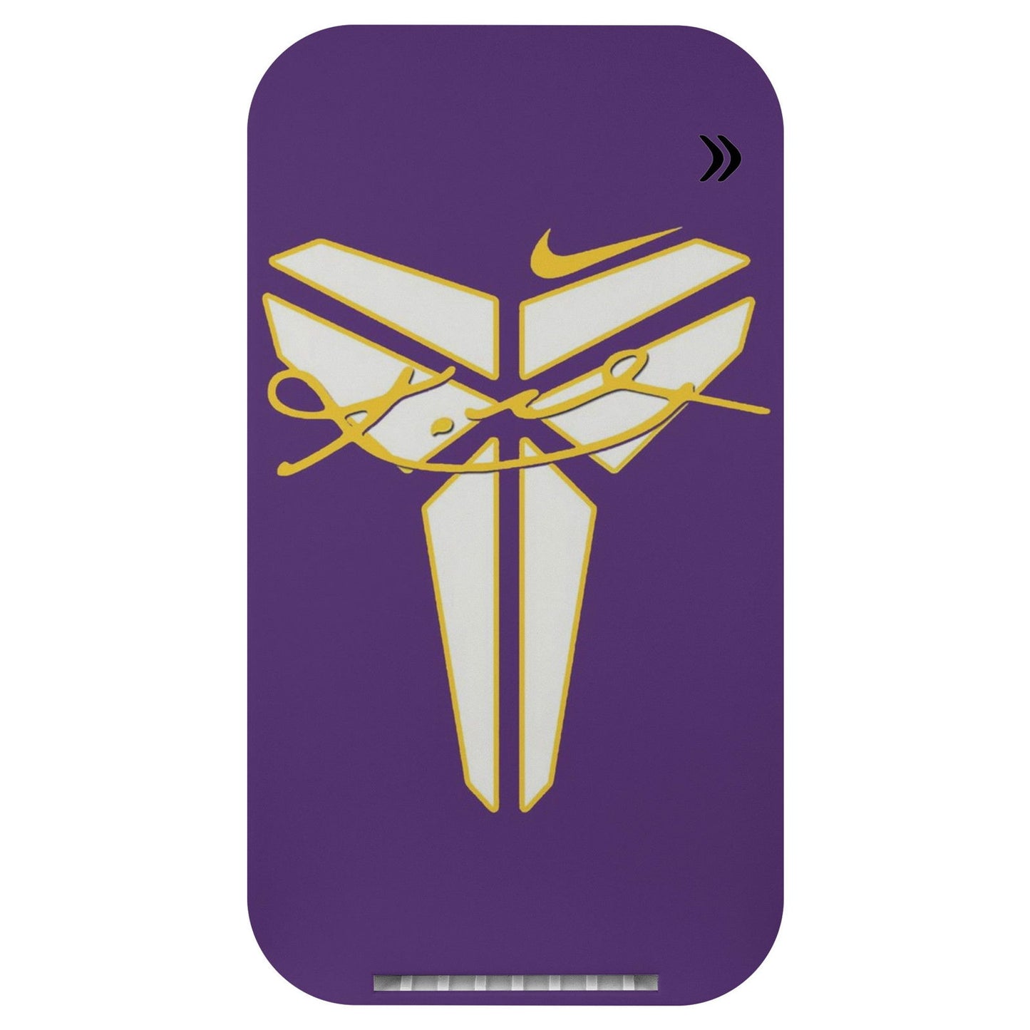 Kobe Bryant Mamba Phone Charger, Wireless Device with Purple and Gold Logo With Autograph, Perfect for NBA Fans - Techy Treasures -