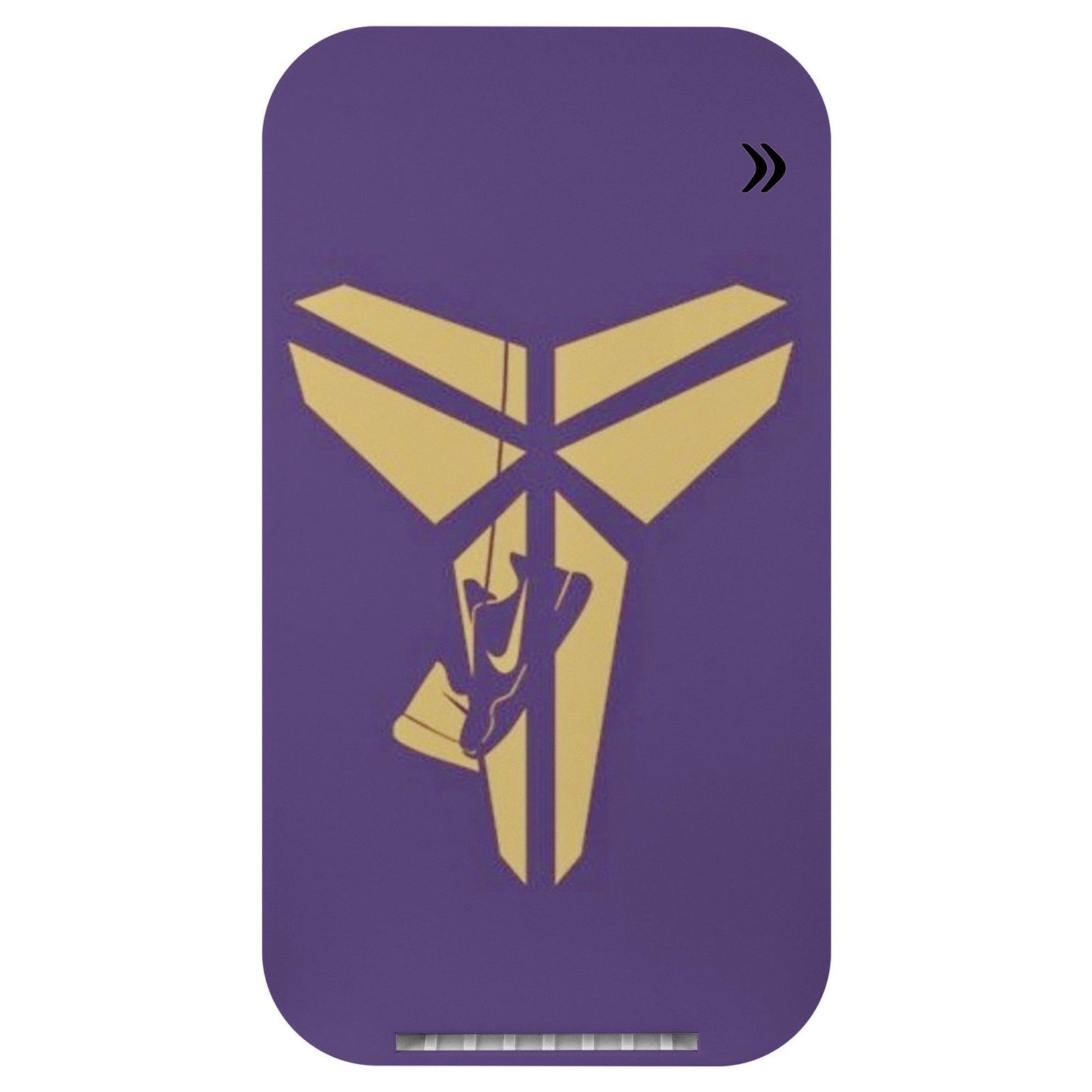 Kobe Bryant Mamba Phone Charger, Wireless Device with Purple and Gold Logo and His Shoes Hung Up, Perfect for NBA Fans - Techy Treasures -