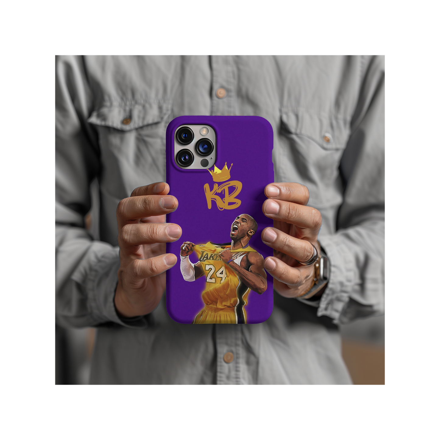 Kobe Bryant Phone Case, Mamba Logo Phone Case For All Model Phones - Techy Treasures -