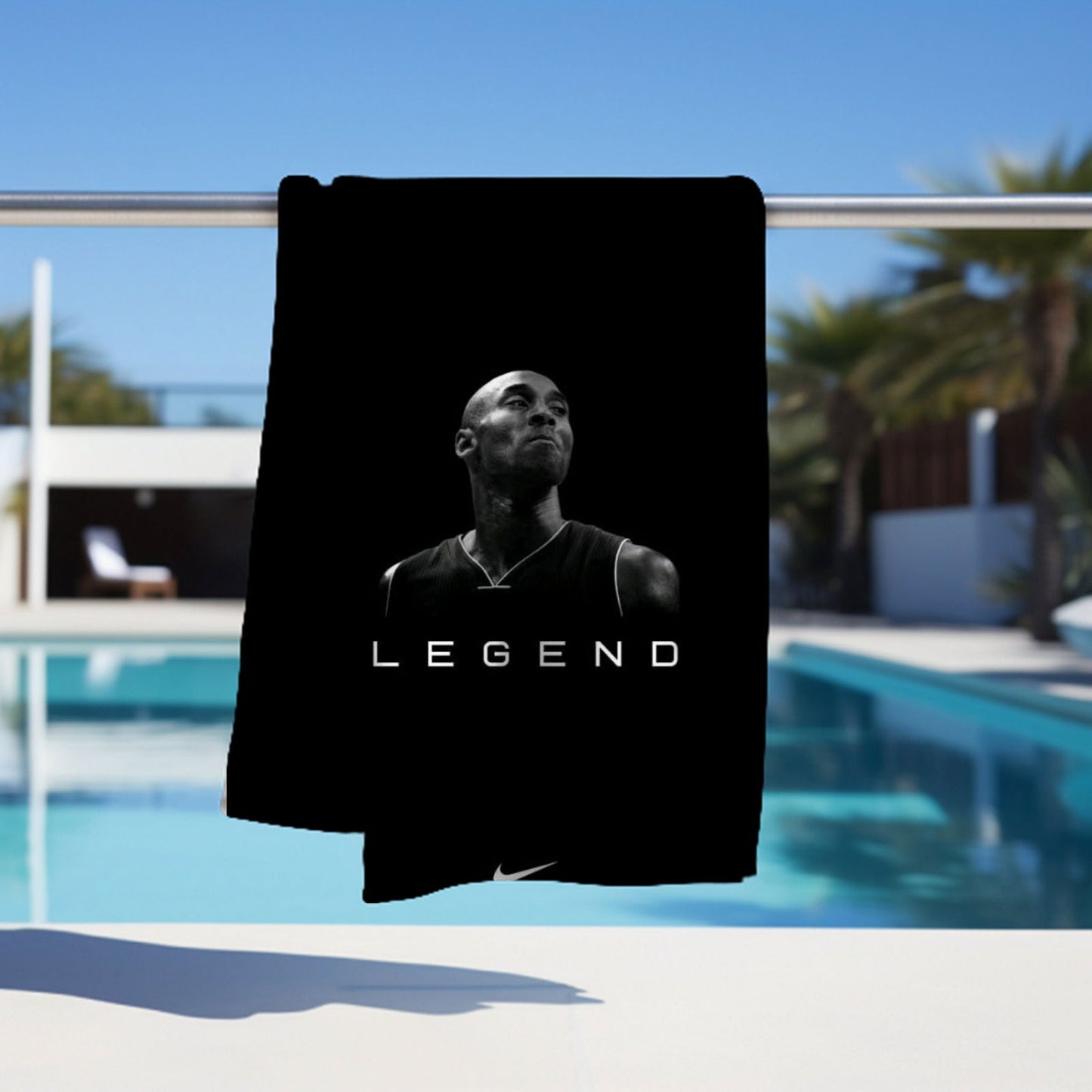 Kobe Bryant Towel, Absorbent Beach Towel, Legendary Kobe Bryant, Father’s Day or Laker Fan Gift - Techy Treasures -