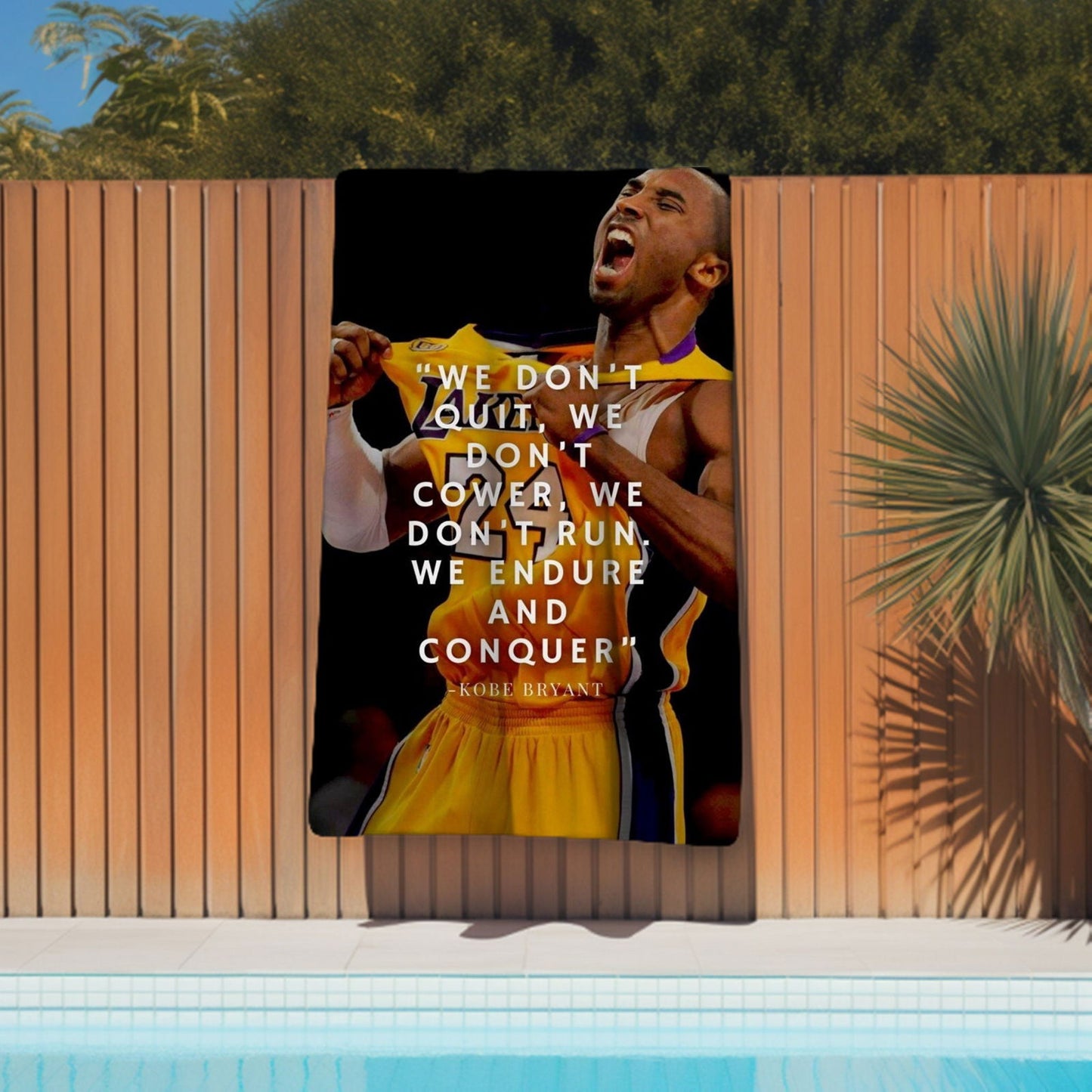 Kobe Bryant Towel, Absorbent Beach Towel, Legendary Kobe Bryant, Father’s Day or Laker Fan Gift - Techy Treasures -