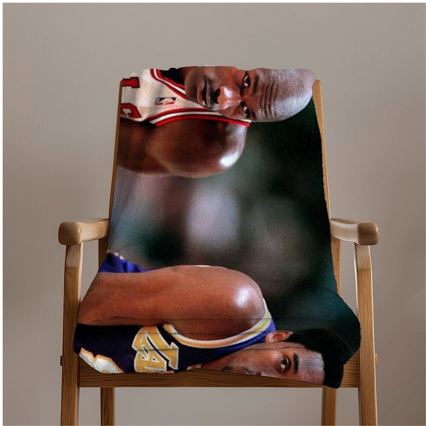Kobe, Michael Beach Towel - Soft Quick Drying 30x60 One Sided Print - 360 GSM Polyester/Cotton - Perfect for Beach or Pool - Techy Treasures -