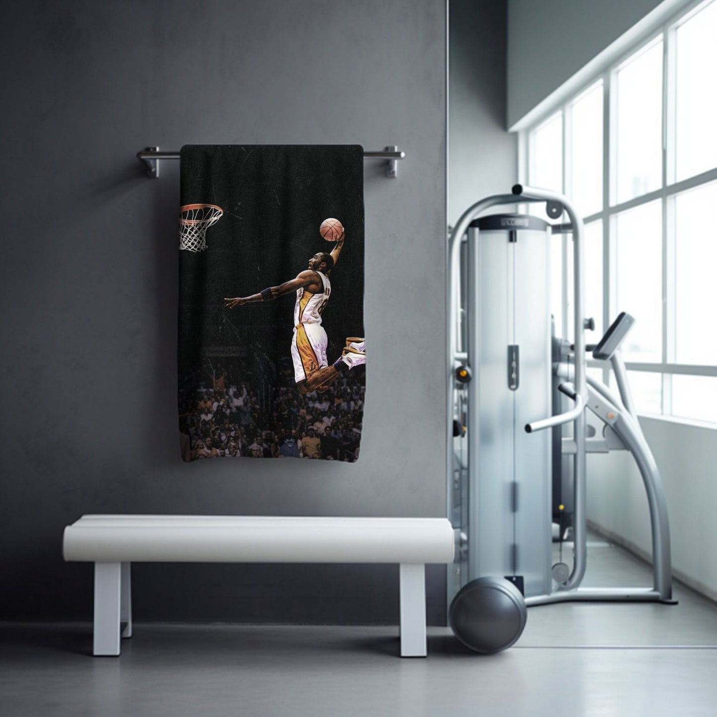 Kobe Towel, Absorbent Beach Towel, Laker Fan Gift - Techy Treasures -