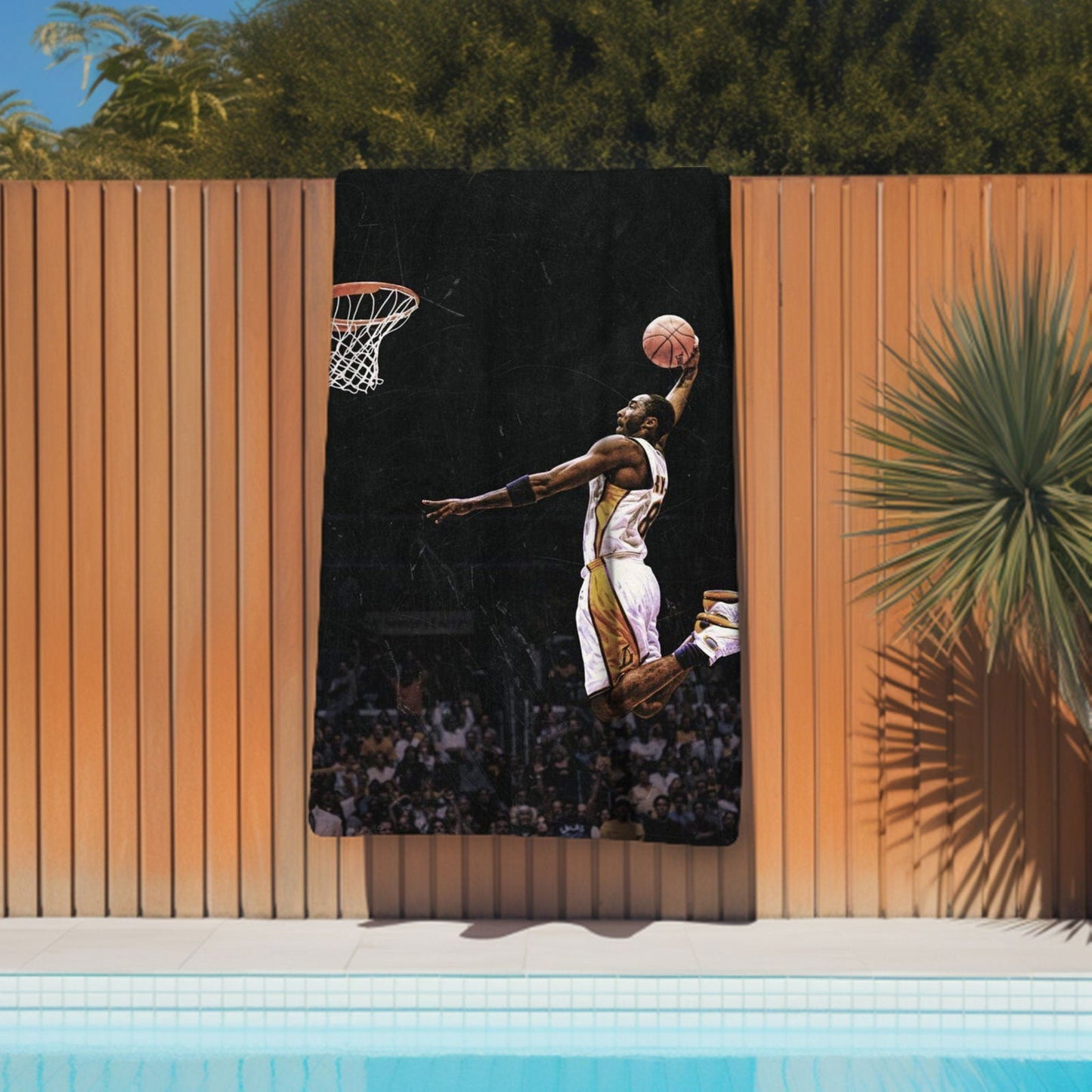Kobe Towel, Absorbent Beach Towel, Laker Fan Gift - Techy Treasures -