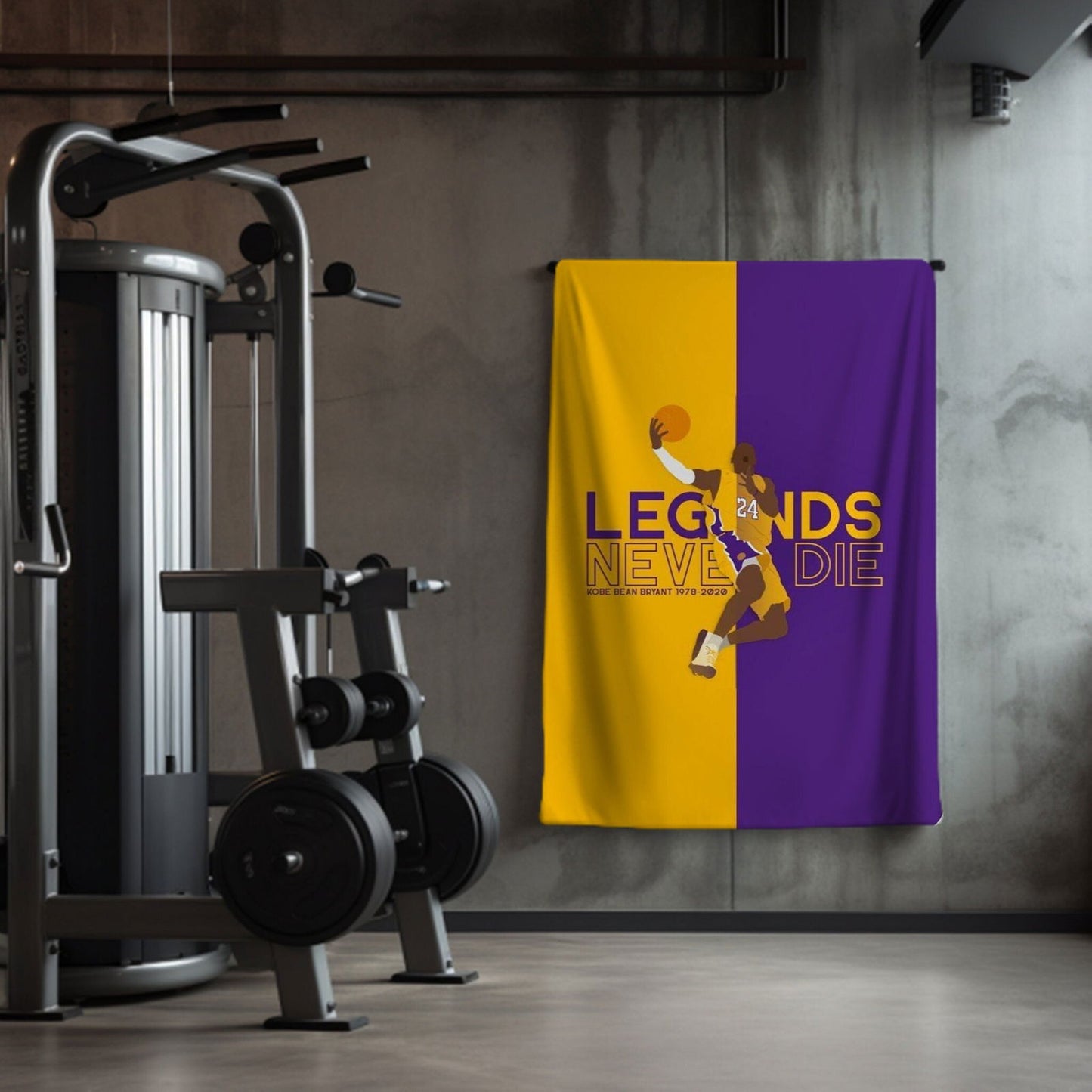 Kobe Towel, Absorbent Beach Towel, Laker Fan Gift - Techy Treasures -