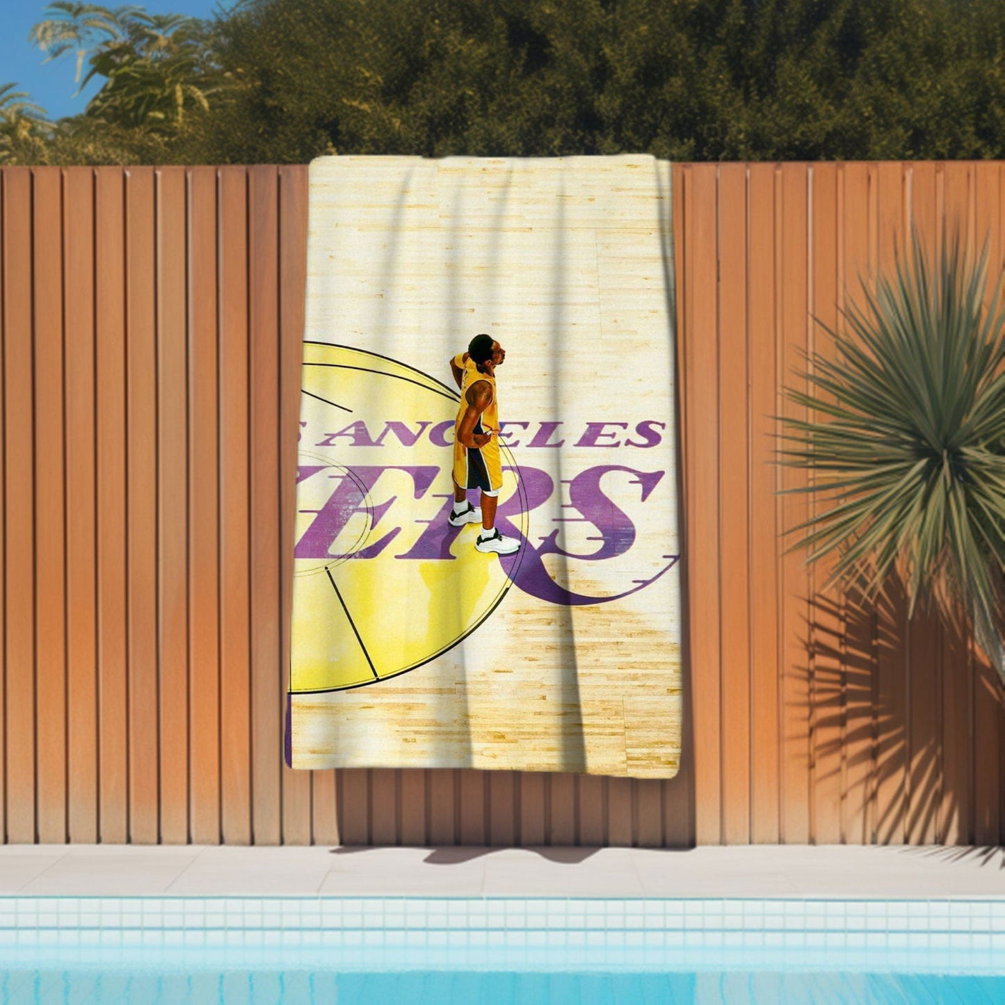Kobe Towel, Absorbent Beach Towel, Laker Fan Gift - Techy Treasures -