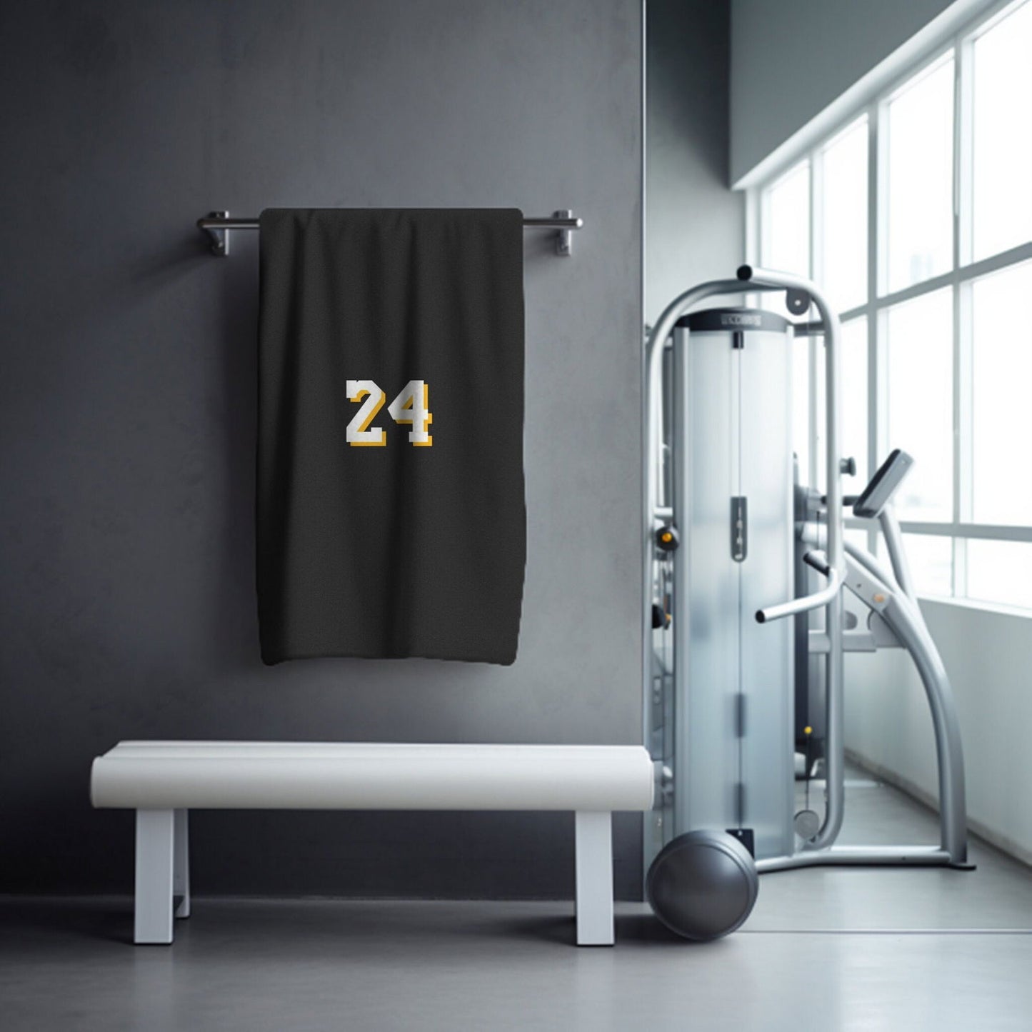 Kobe Towel, Absorbent Beach Towel, Laker Fan Gift - Techy Treasures -