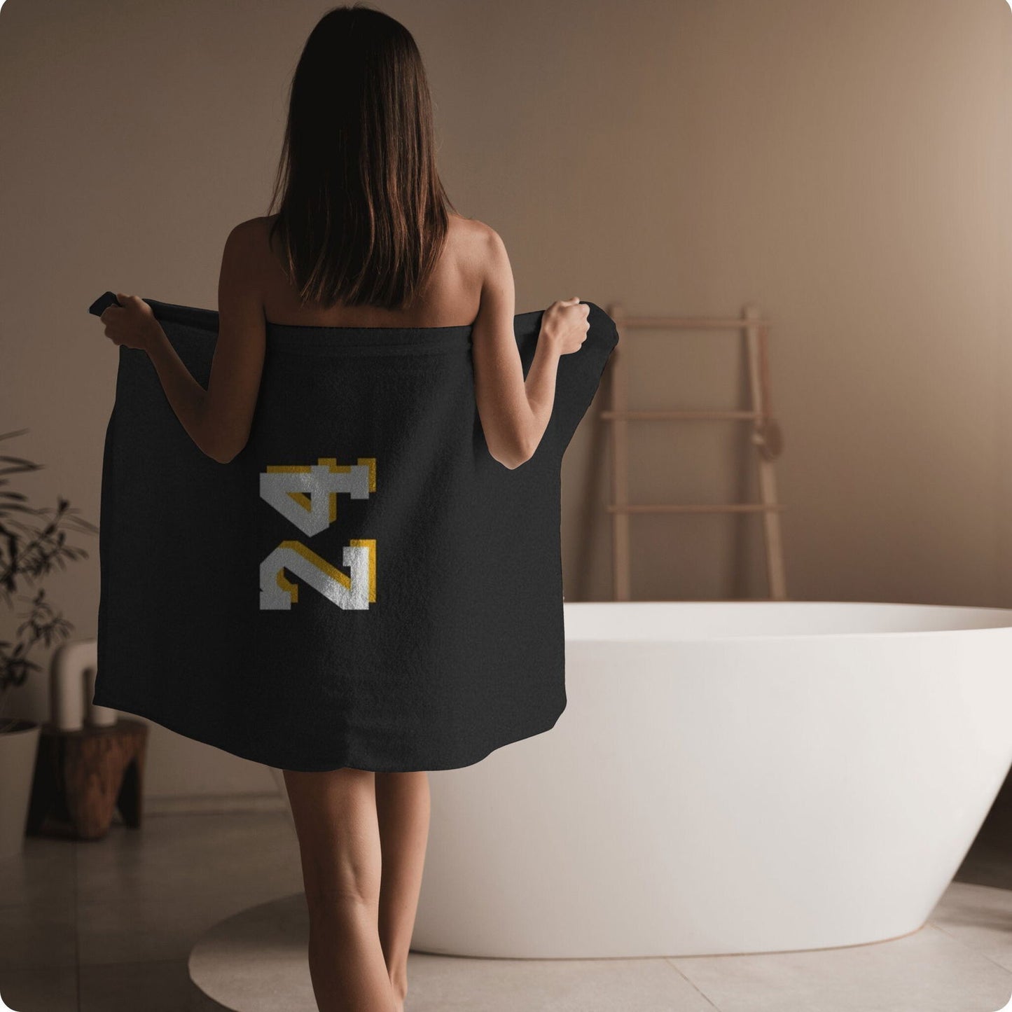 Kobe Towel, Absorbent Beach Towel, Laker Fan Gift - Techy Treasures -