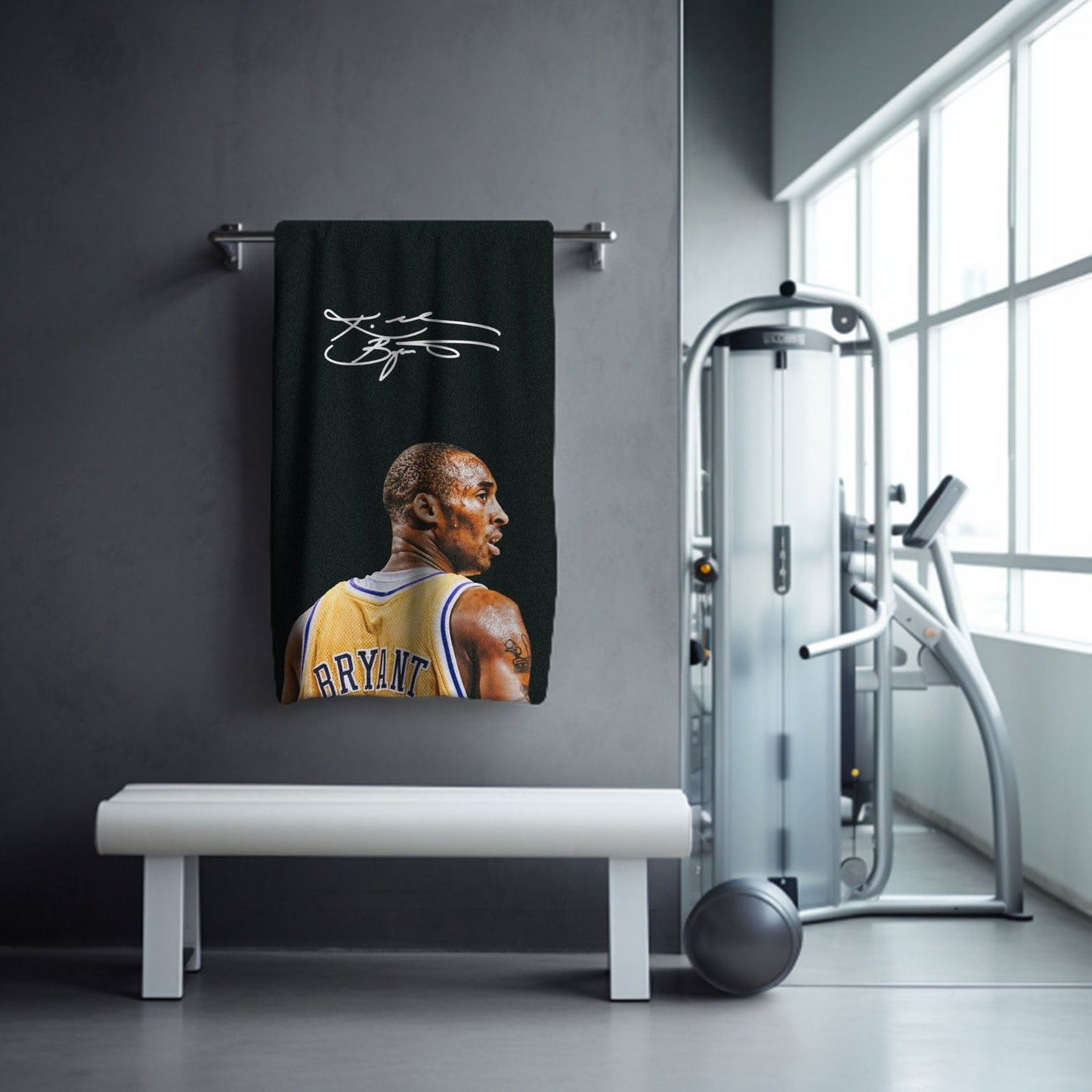 Kobe Towel, Absorbent Beach Towel, Laker Fan Gift - Techy Treasures -