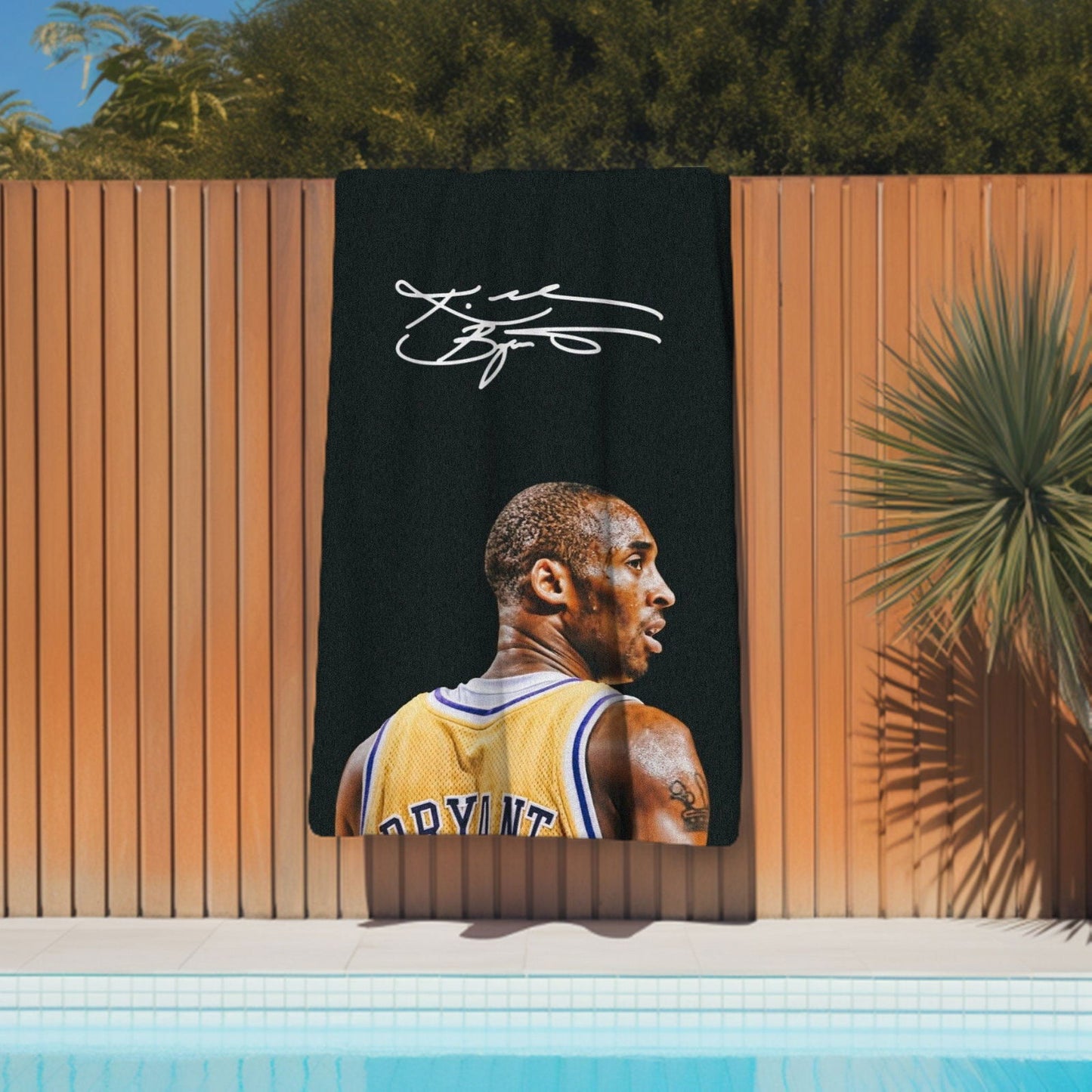 Kobe Towel, Absorbent Beach Towel, Laker Fan Gift - Techy Treasures -