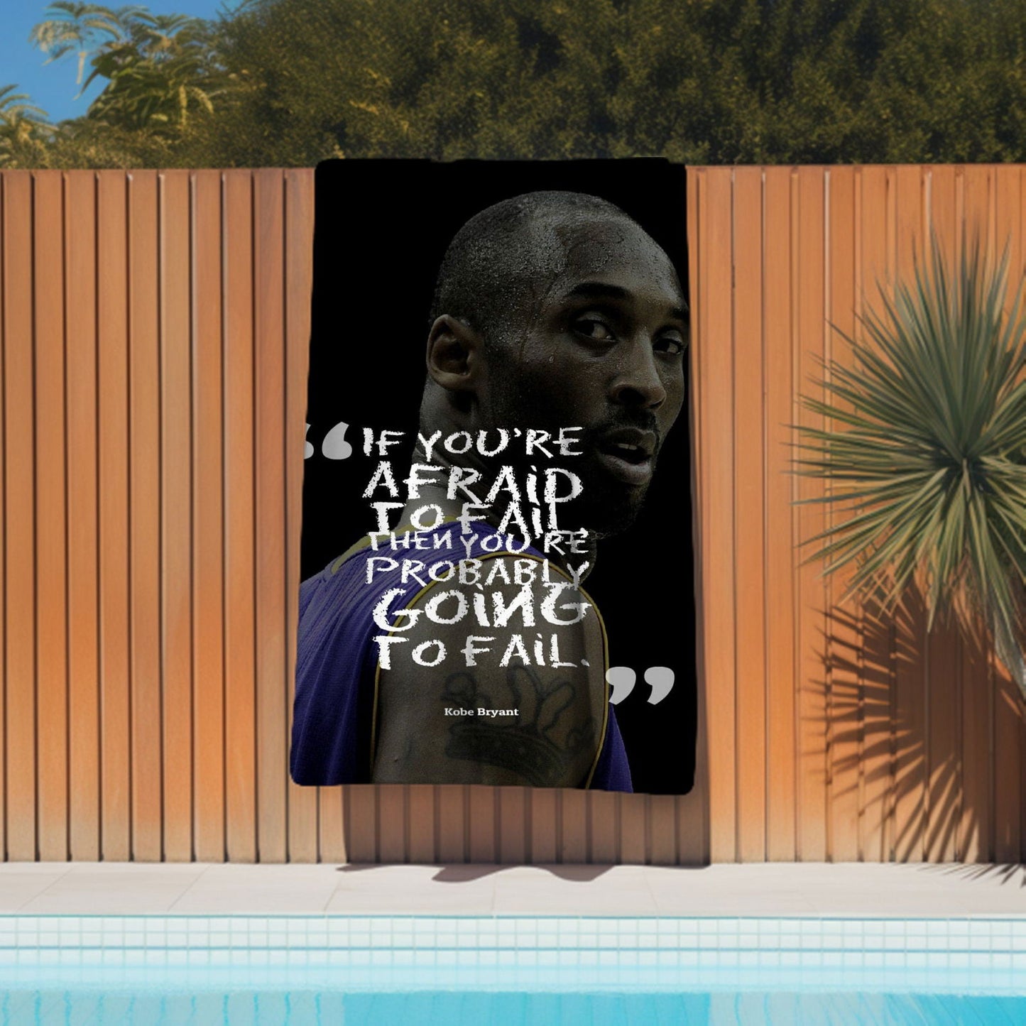 Kobe Towel, Absorbent Beach Towel, Laker Fan Gift - Techy Treasures -