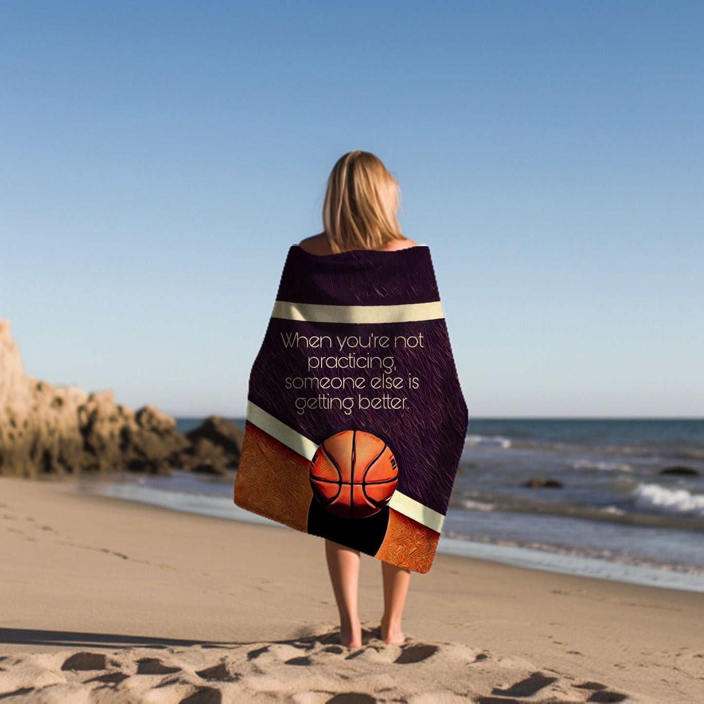 Kobe Towel, Absorbent Beach Towel, Laker Fan Gift - Techy Treasures -