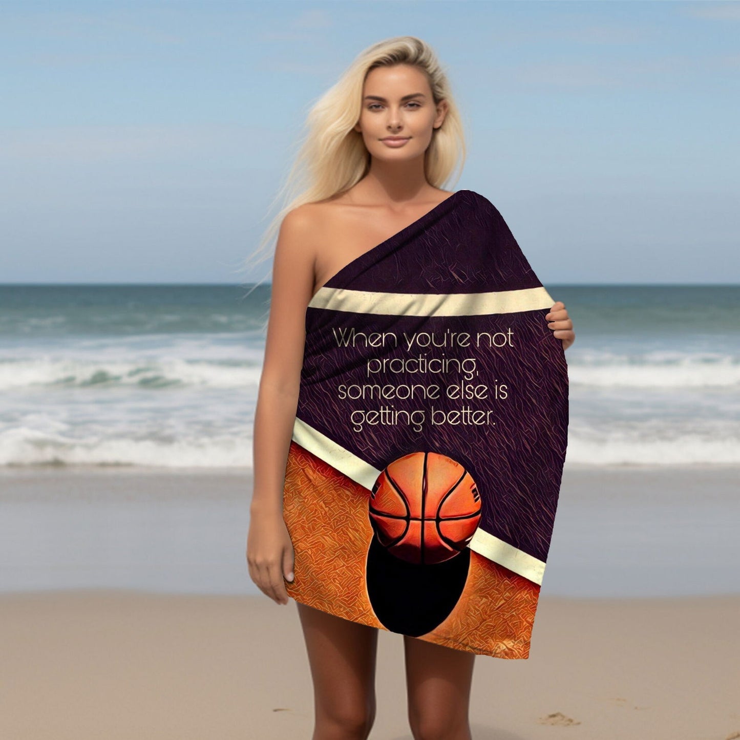 Kobe Towel, Absorbent Beach Towel, Laker Fan Gift - Techy Treasures -