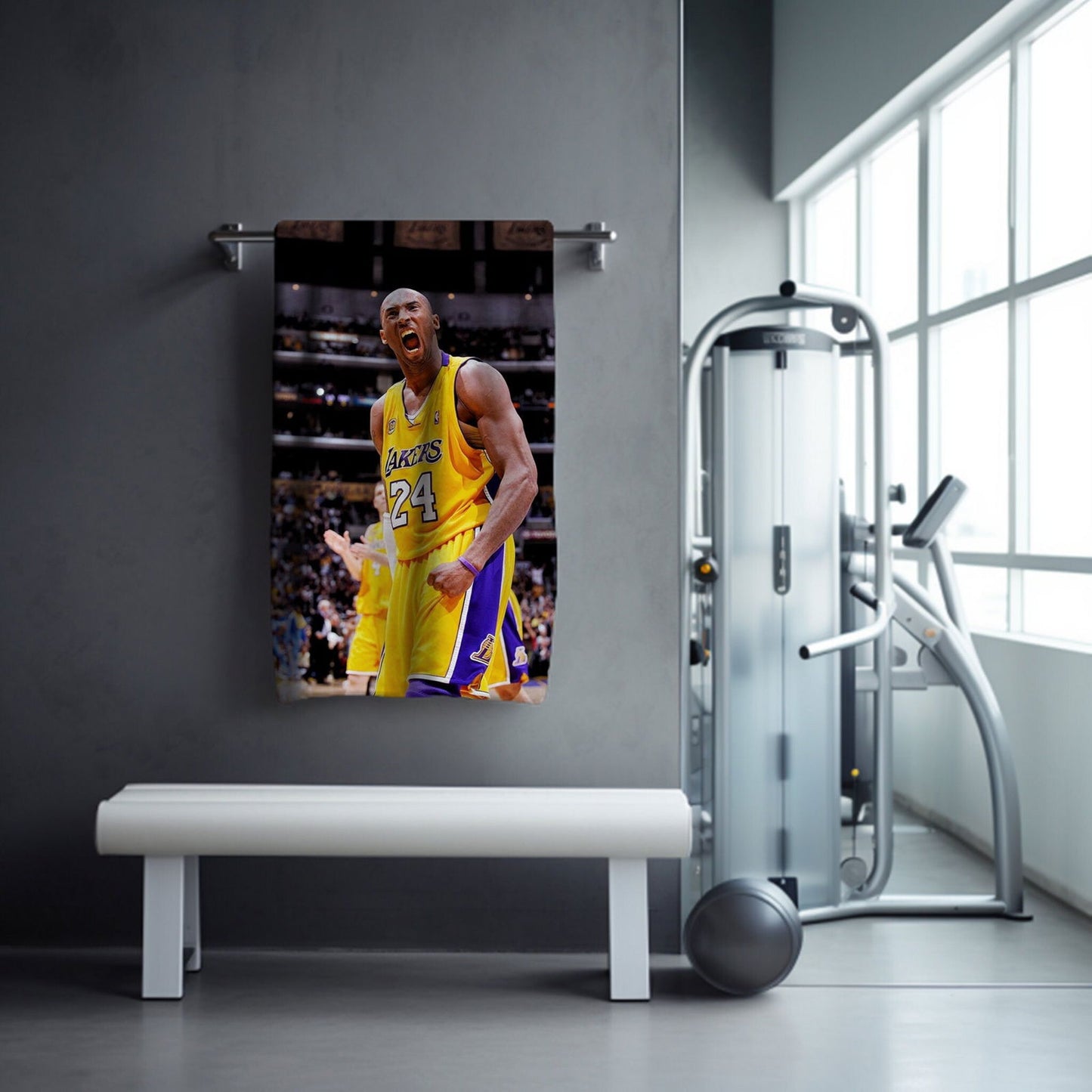 Kobe Towel, Absorbent Beach Towel, Laker Fan Gift - Techy Treasures -