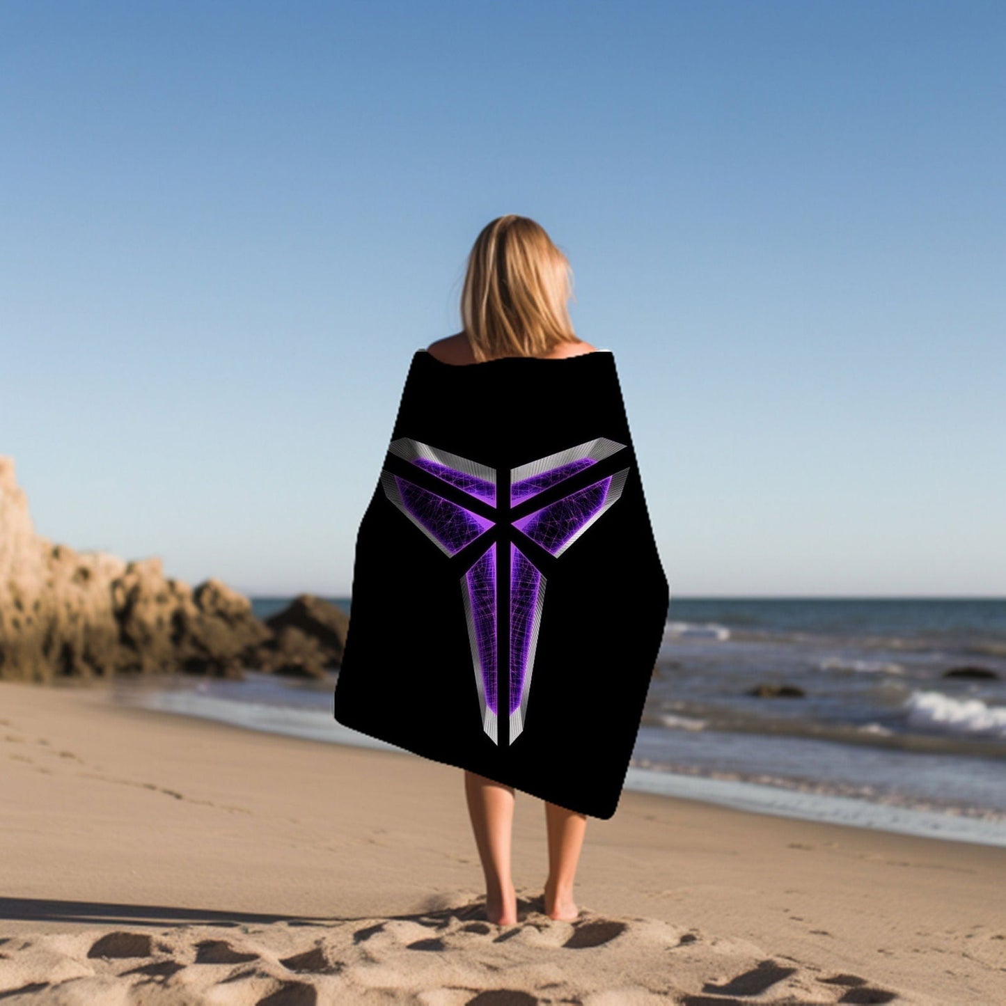 Kobe Towel, Absorbent Beach Towel, Laker Fan Gift - Techy Treasures -