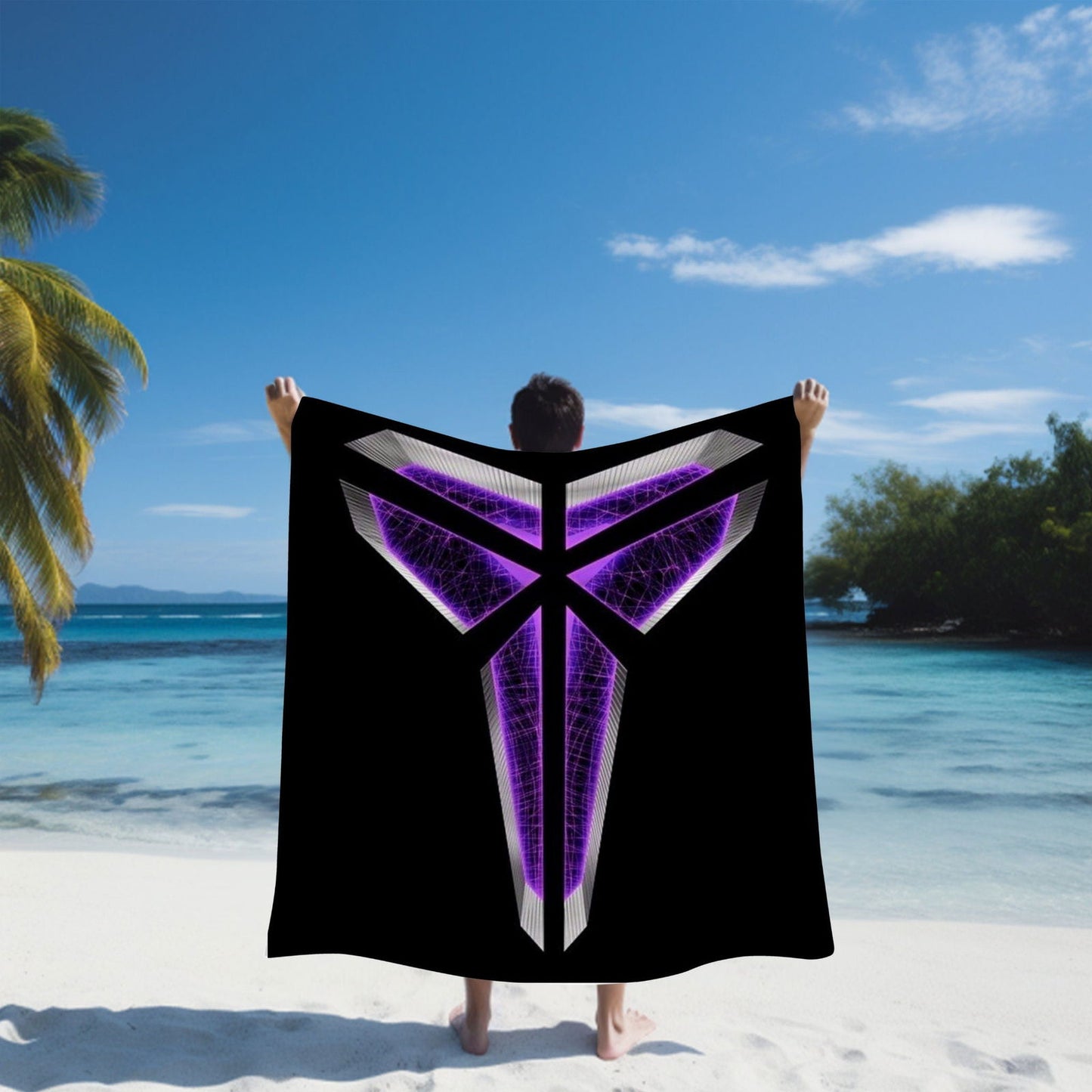 Kobe Towel, Absorbent Beach Towel, Laker Fan Gift - Techy Treasures -