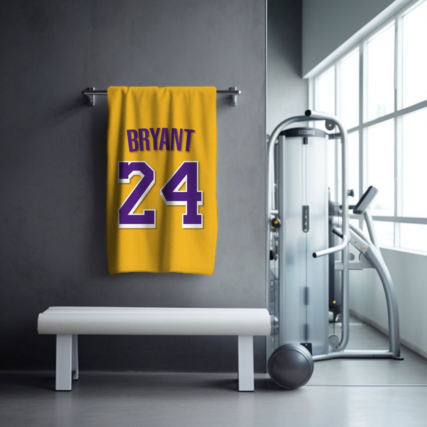 Kobe Towel, Absorbent Beach Towel, Laker Fan Gift - Techy Treasures -
