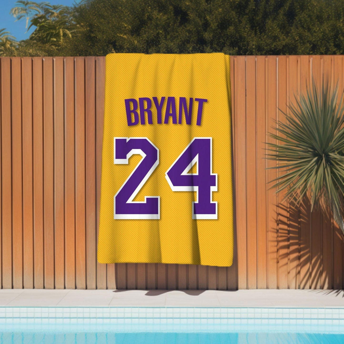 Kobe Towel, Absorbent Beach Towel, Laker Fan Gift - Techy Treasures -
