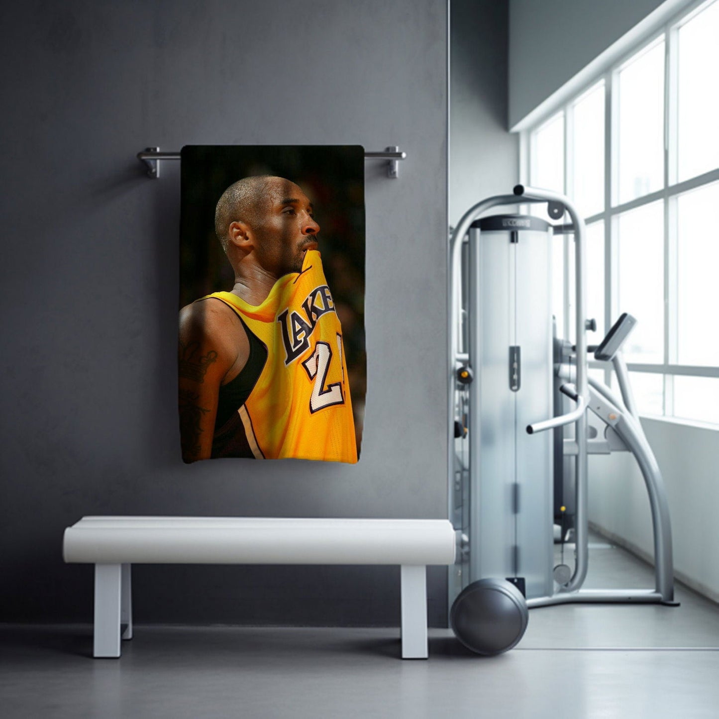 Kobe Towel, Absorbent Beach Towel, Laker Fan Gift - Techy Treasures -