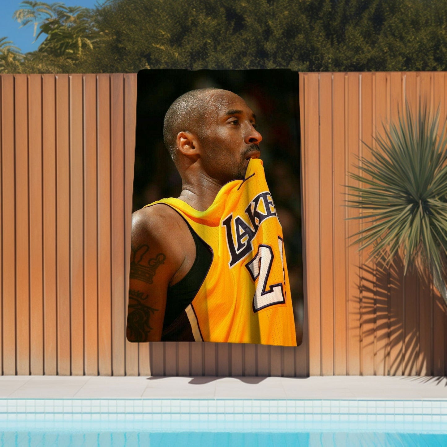 Kobe Towel, Absorbent Beach Towel, Laker Fan Gift - Techy Treasures -