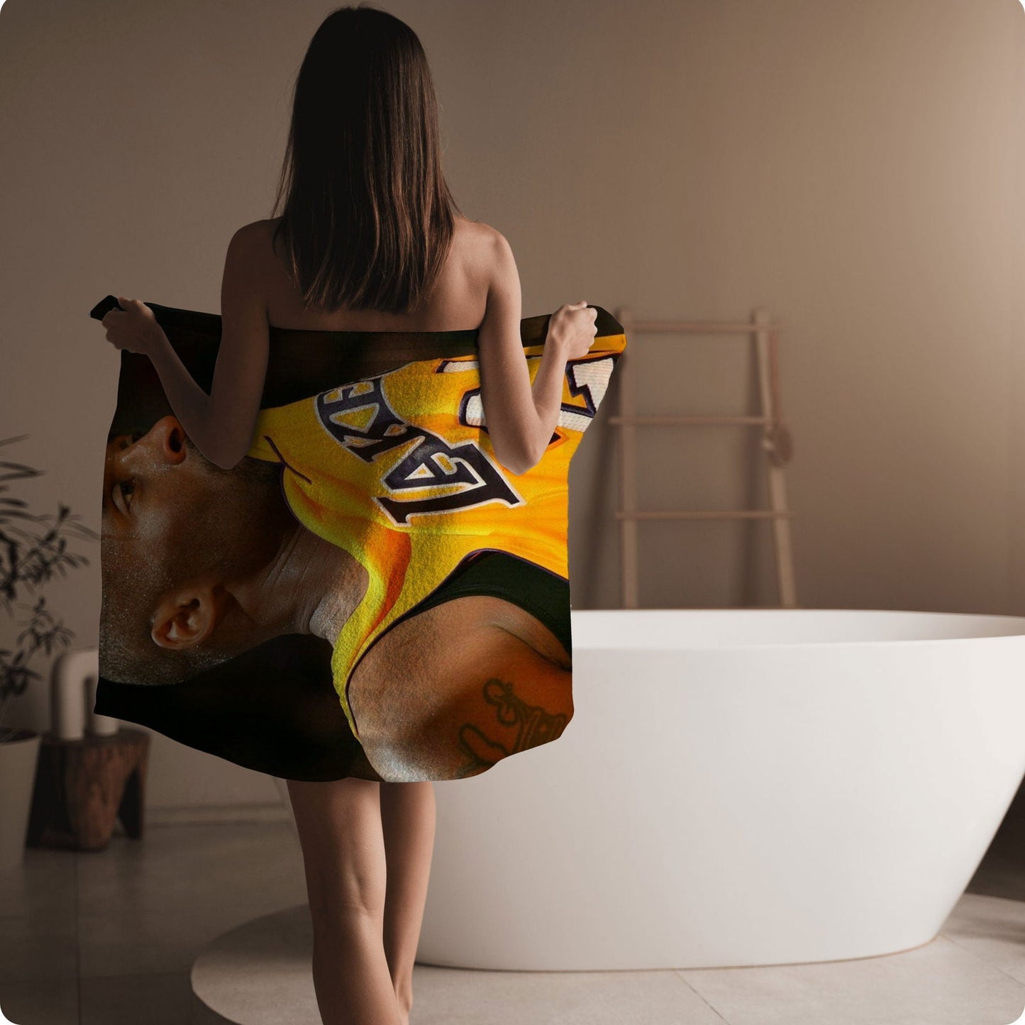 Kobe Towel, Absorbent Beach Towel, Laker Fan Gift - Techy Treasures -