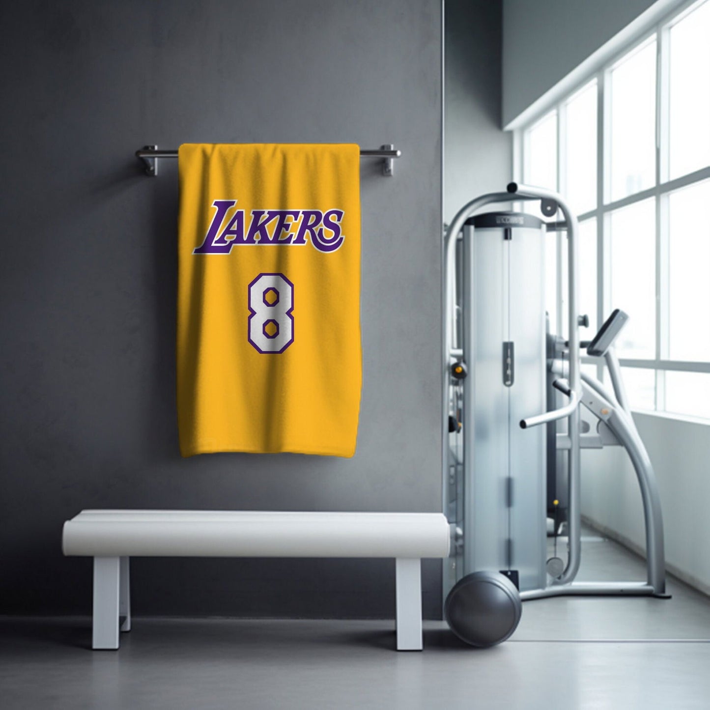 Kobe Towel, Absorbent Beach Towel, Laker Fan Gift - Techy Treasures -
