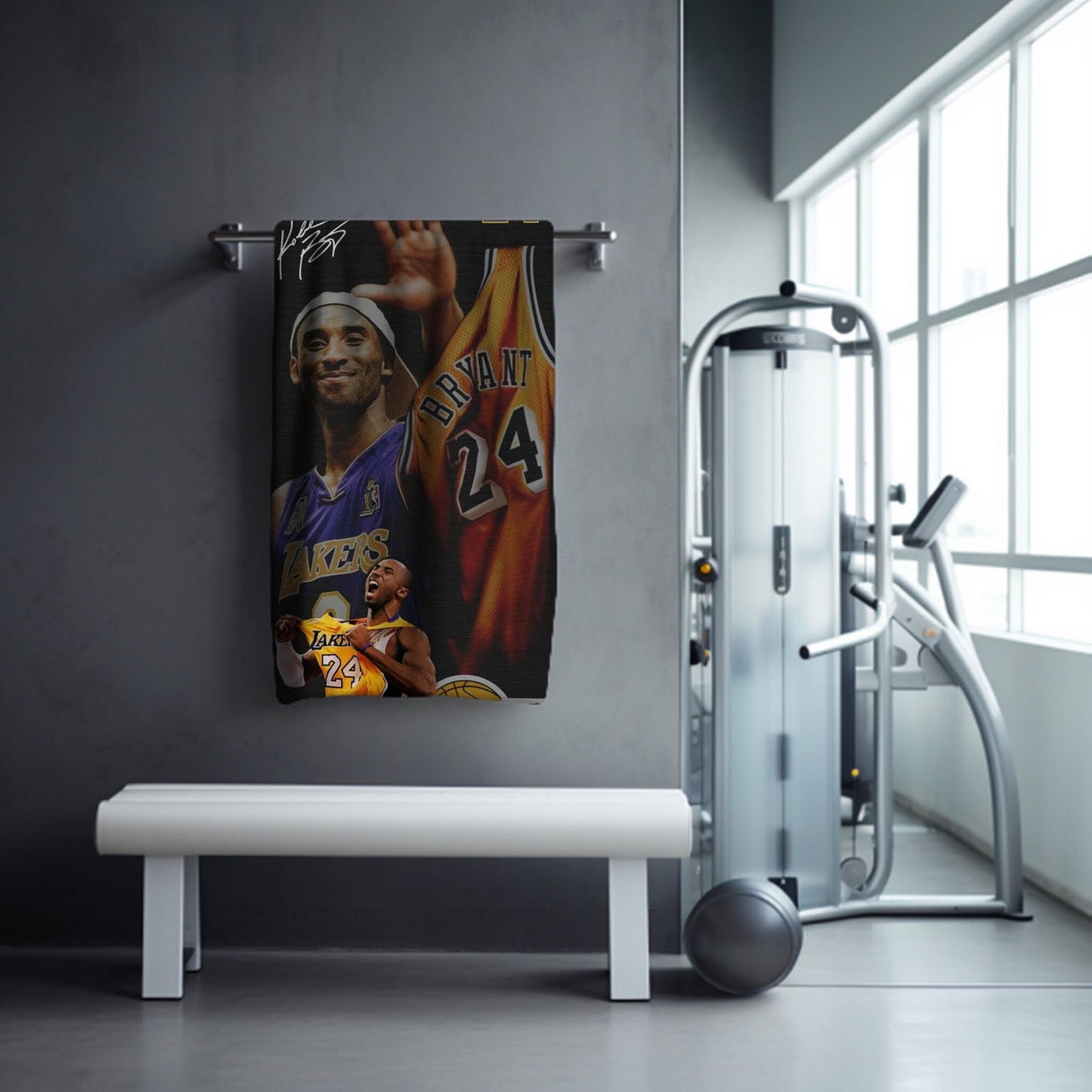 Kobe Towel, Absorbent Beach Towel, Laker Fan Gift - Techy Treasures -