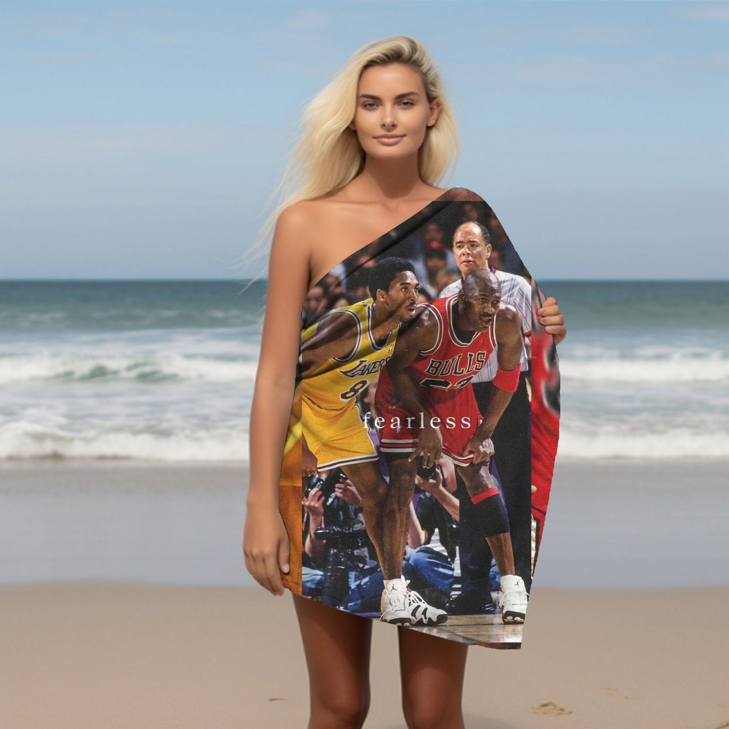 Kobe Towel, Absorbent Beach Towel, Laker Fan Gift - Techy Treasures -