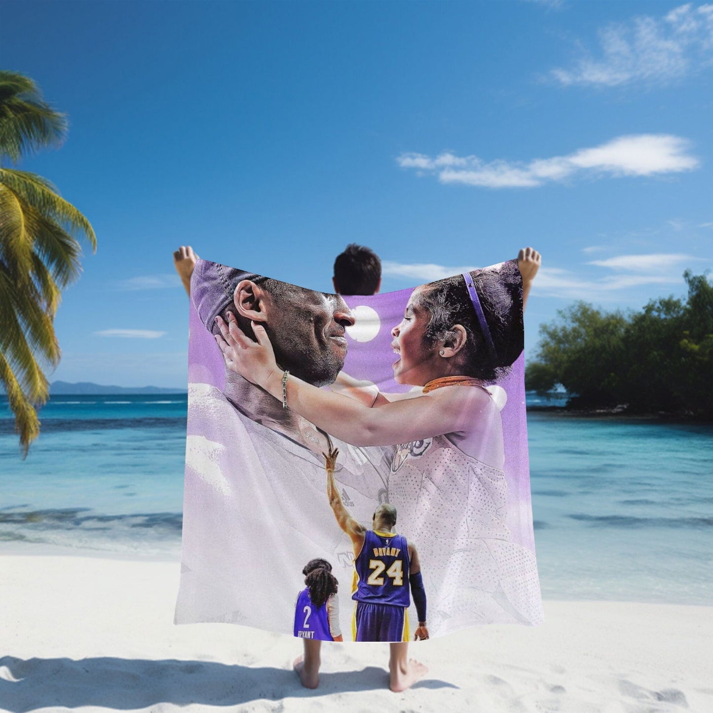 Kobe Towel, Absorbent Beach Towel, Laker Fan Gift - Techy Treasures -