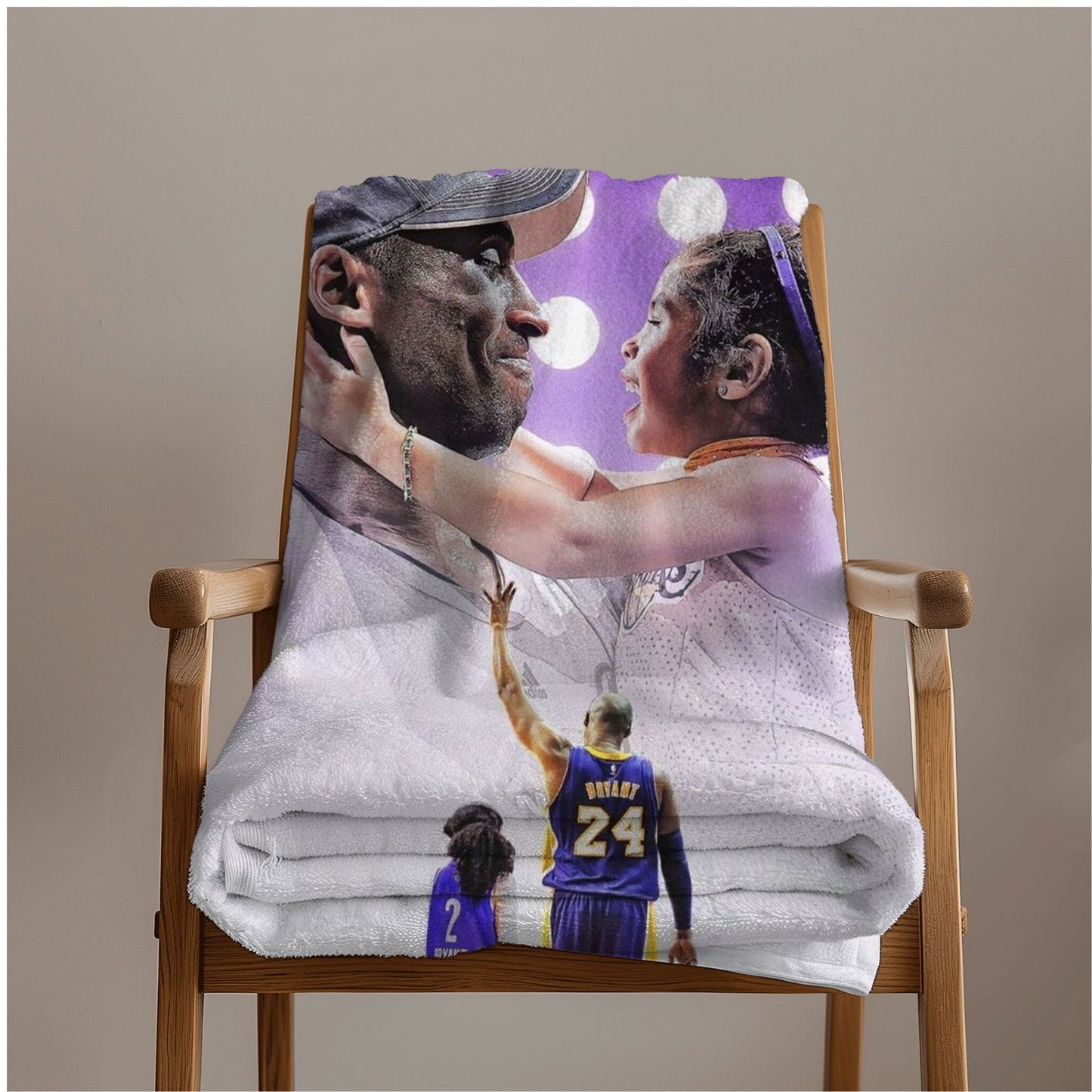 Kobe Towel, Absorbent Beach Towel, Laker Fan Gift - Techy Treasures -